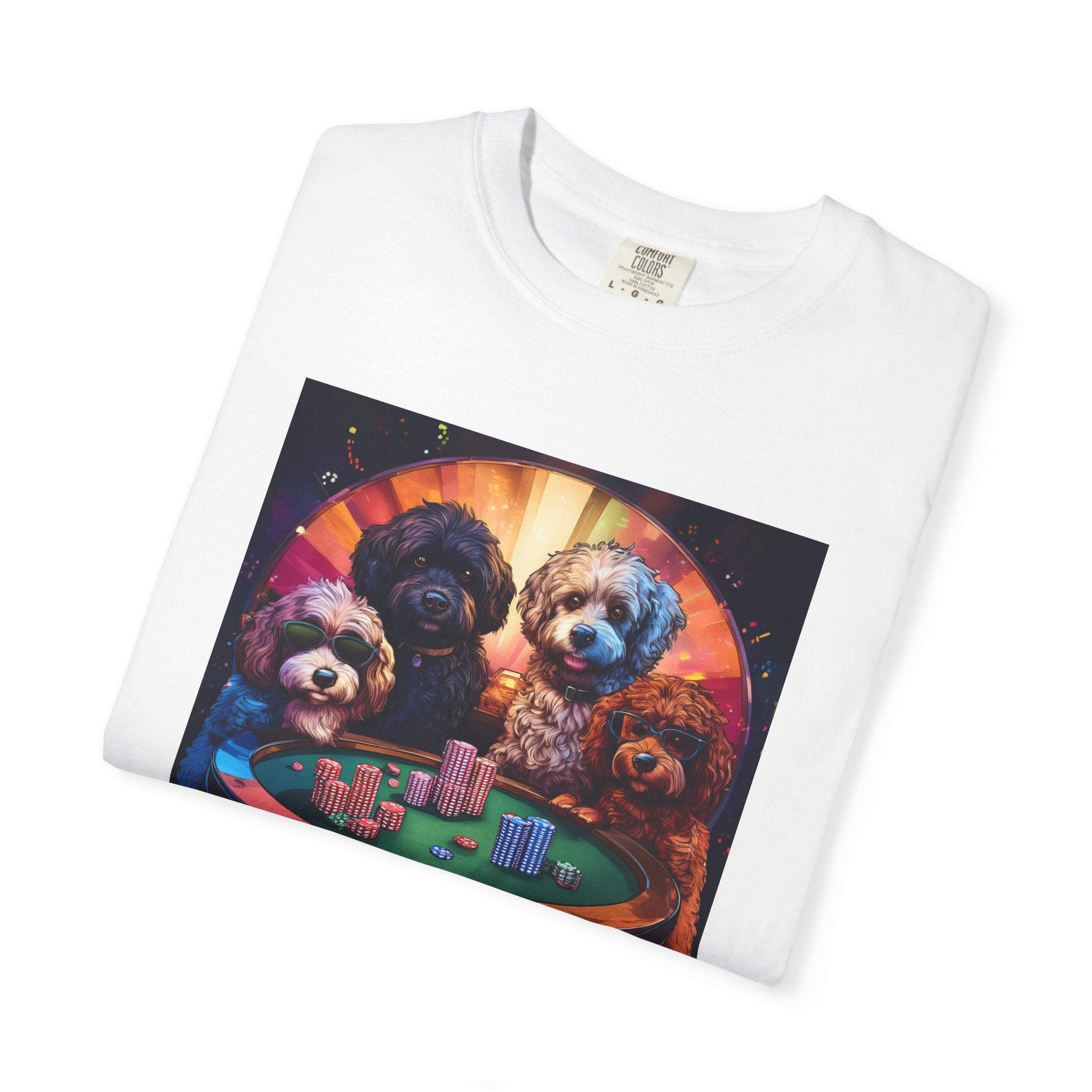 Doodle Poker Game Unisex Garment-Dyed T-shirt