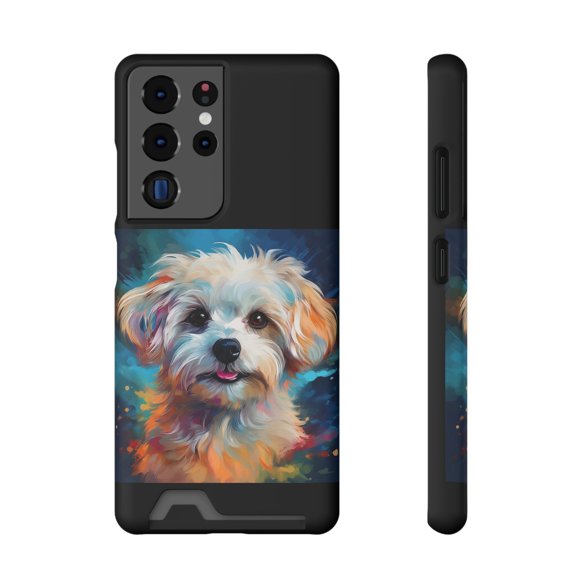 Maltese Phone Case with Card Holder