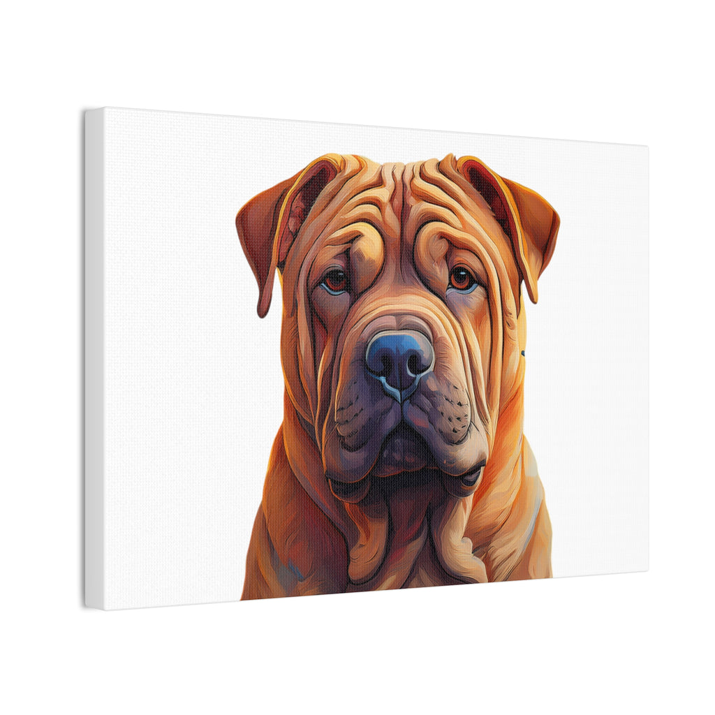 Shar Pei Stretched, 0.75"