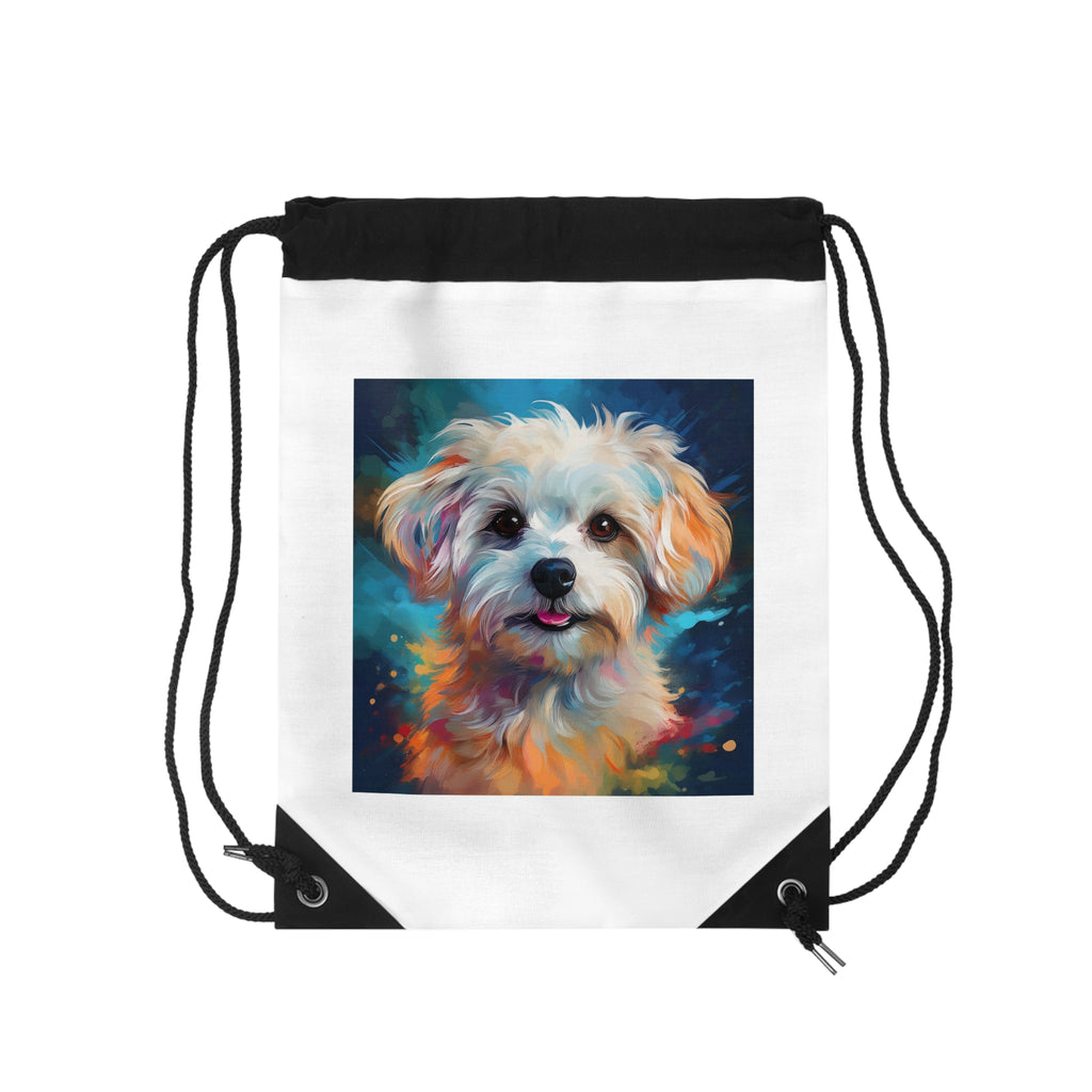 Maltese Drawstring Bag