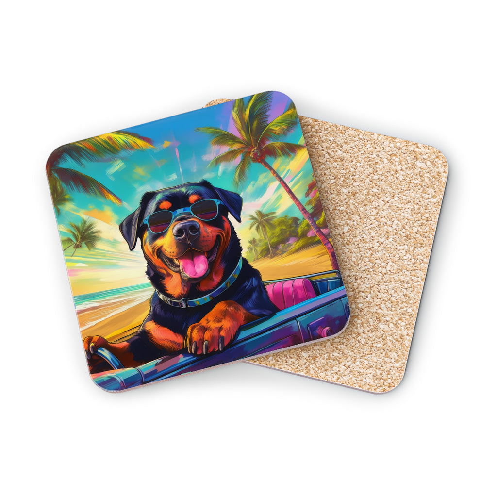 Rottweiler Beach Drive Coasters