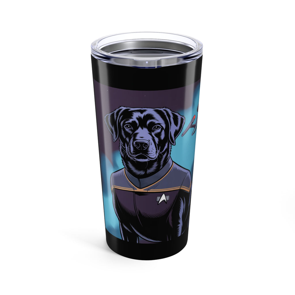 Black Lab Dog-Fleet Tumbler 20oz