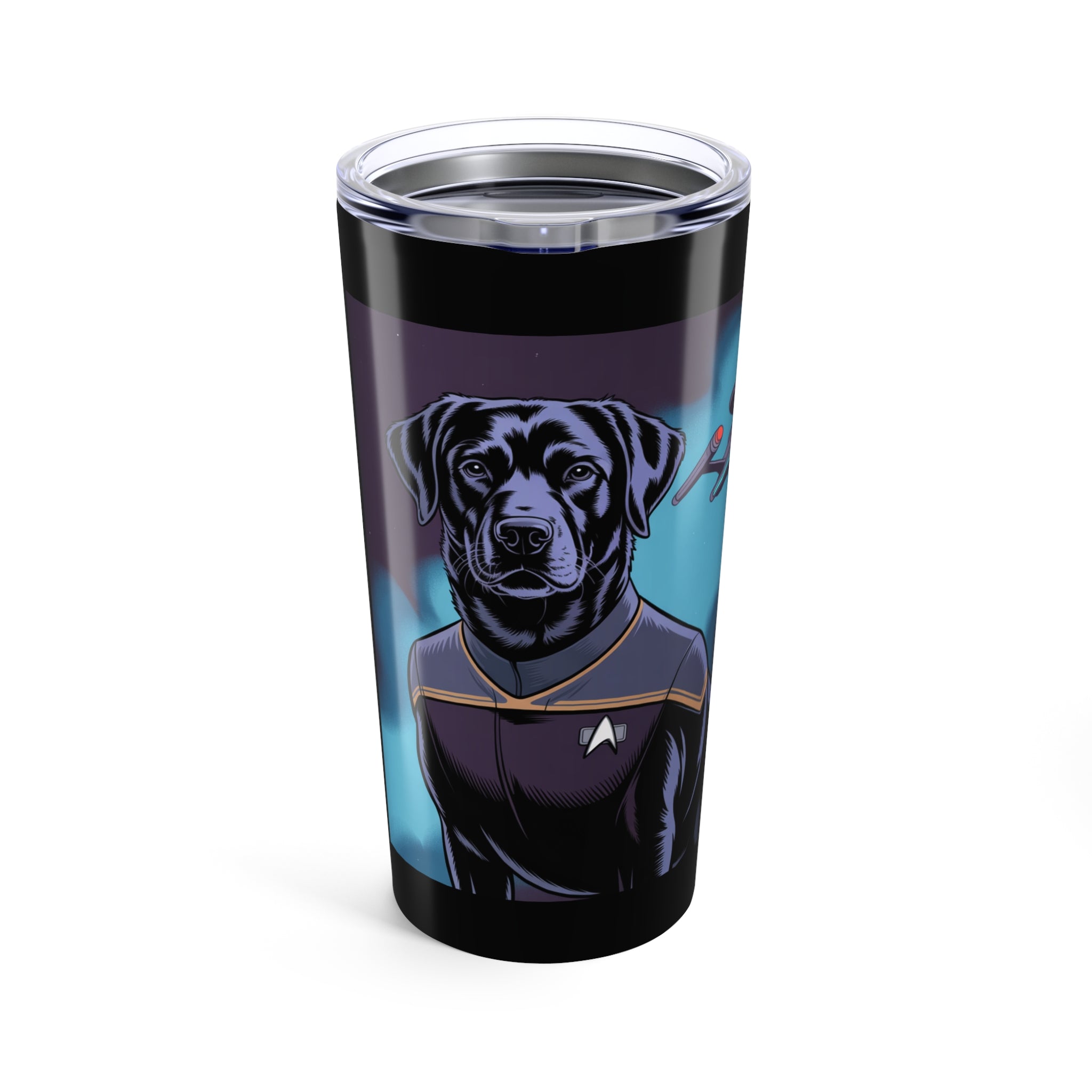 Black Lab Dog-Fleet Tumbler 20oz