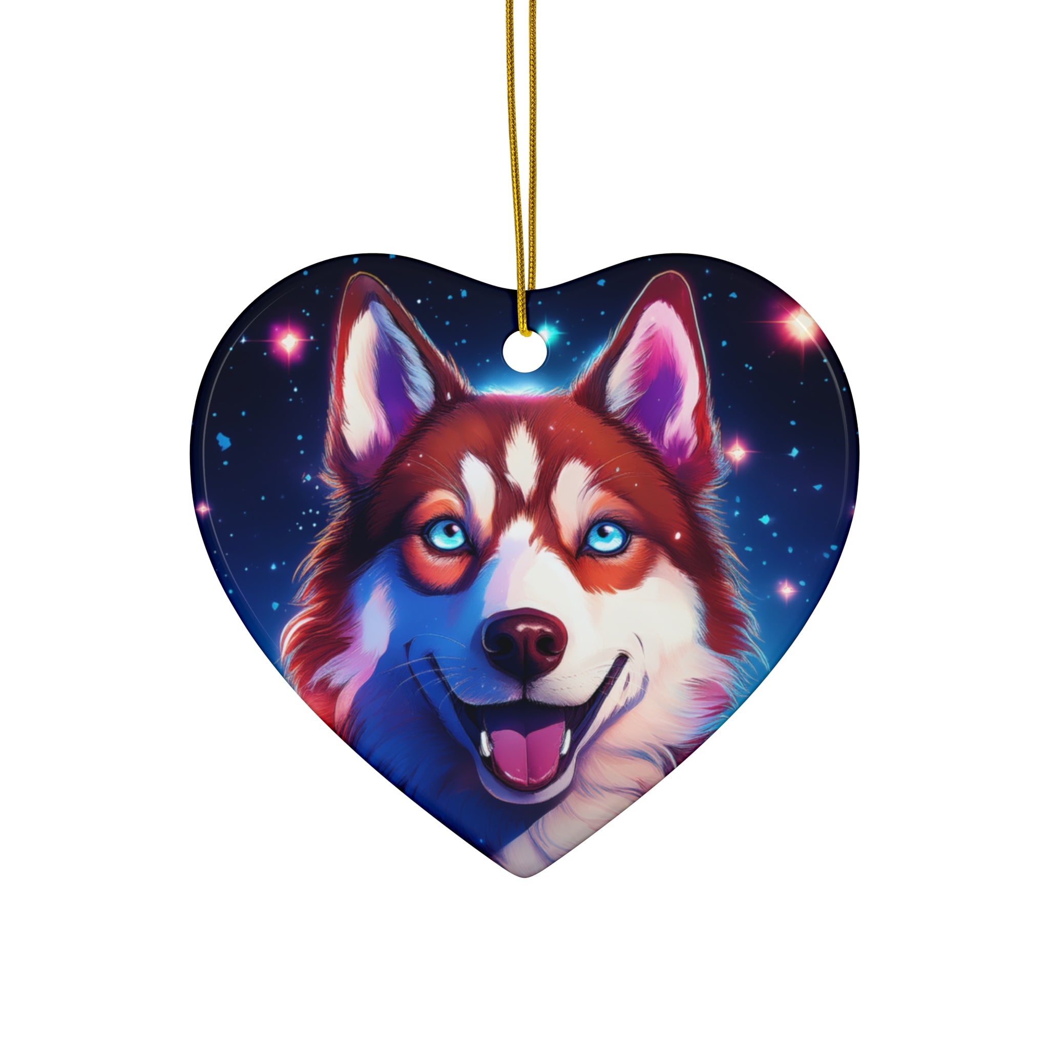Eskimo Husky Ceramic Ornament