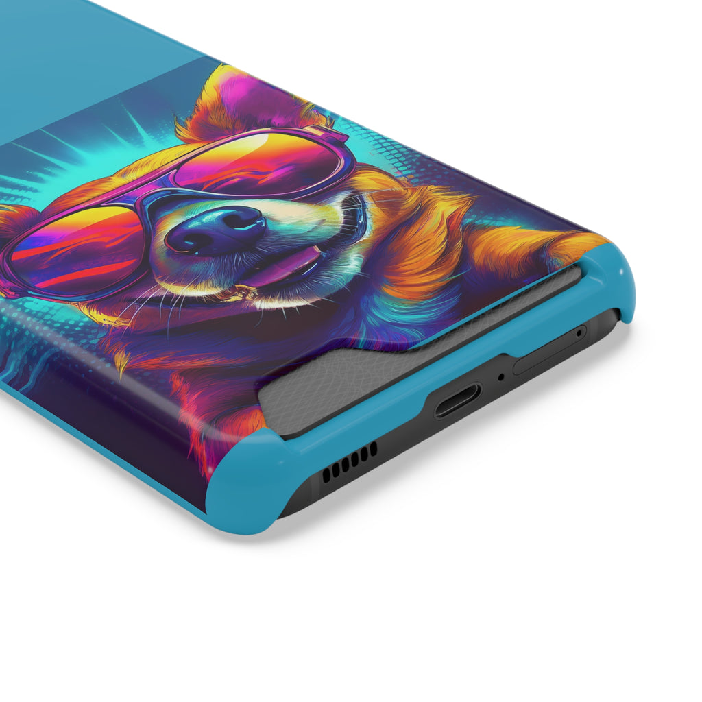 Chihuahua Cool Sunglasses Phone Case with Card Holder