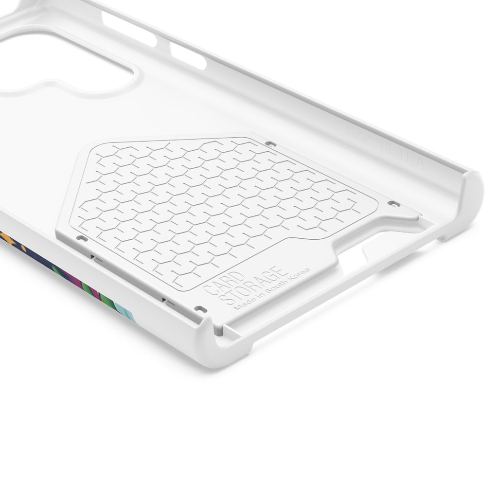 White Corgi Holiday Phone Case with Card Holder