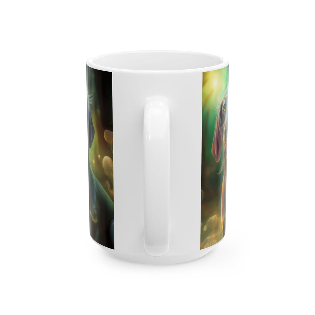 Silver Grey Dachshund Mug, (11oz, 15oz)