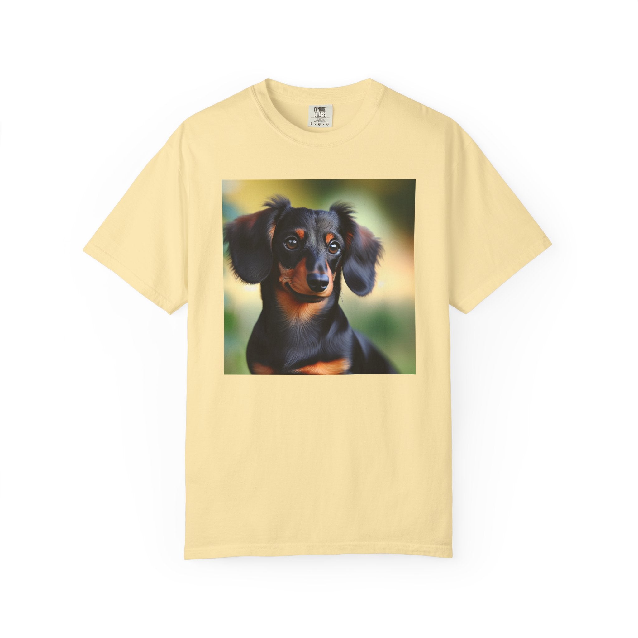 Black/Brown Dachshund Unisex Garment-Dyed T-shirt