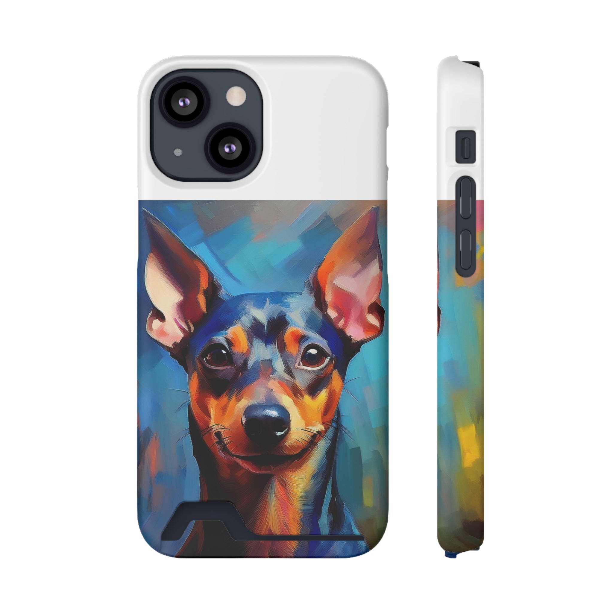 Miniature Pincher Phone Case with Card Holder