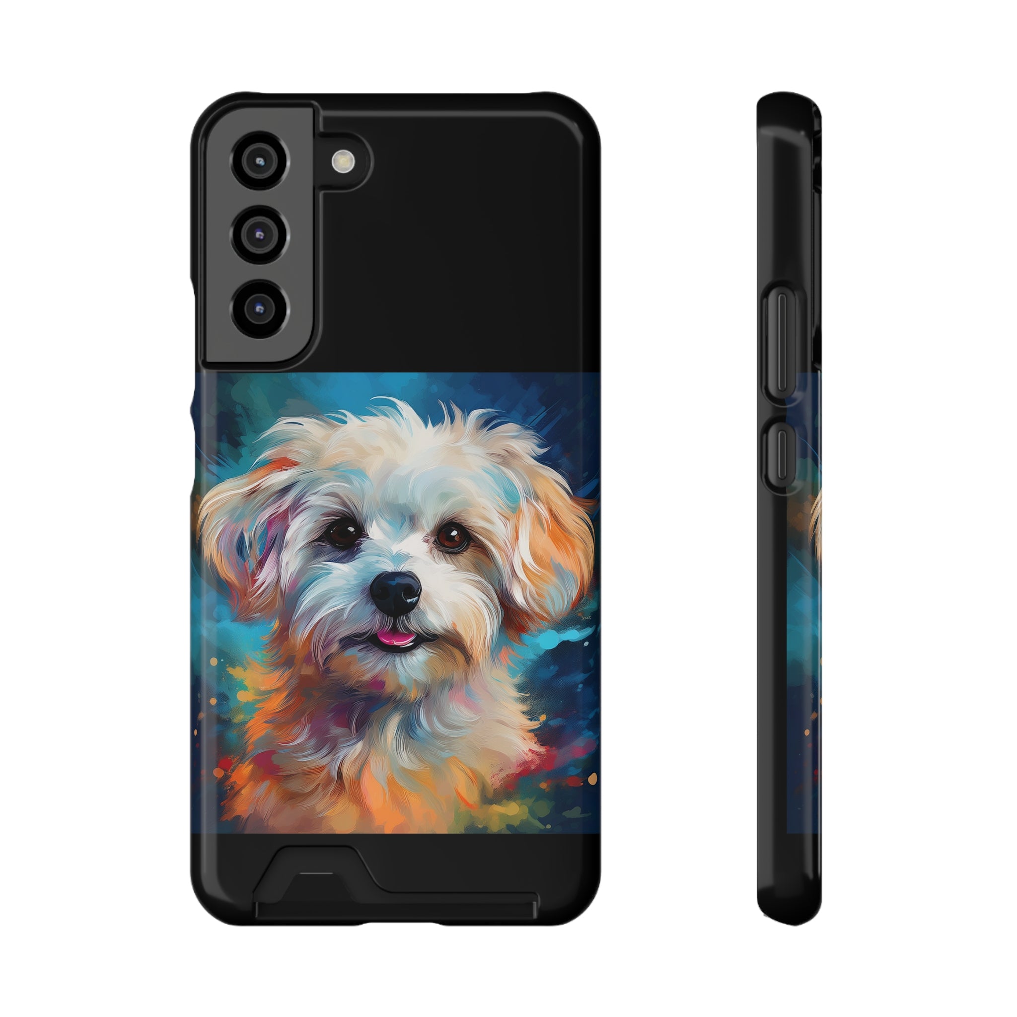 Maltese Phone Case with Card Holder