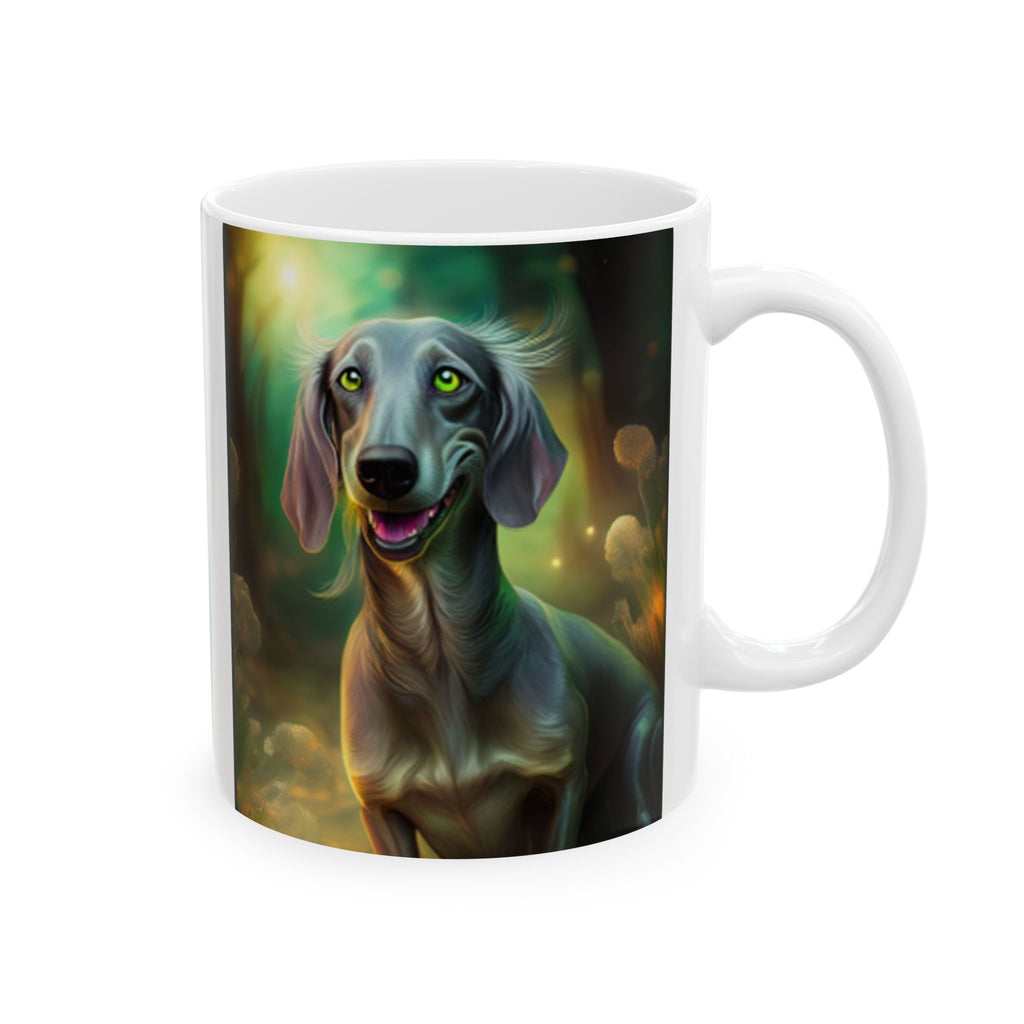 Silver Grey Dachshund Mug, (11oz, 15oz)