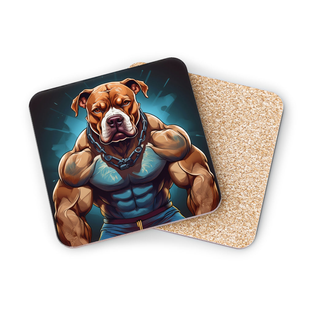 Pitbull Body Builder Coasters