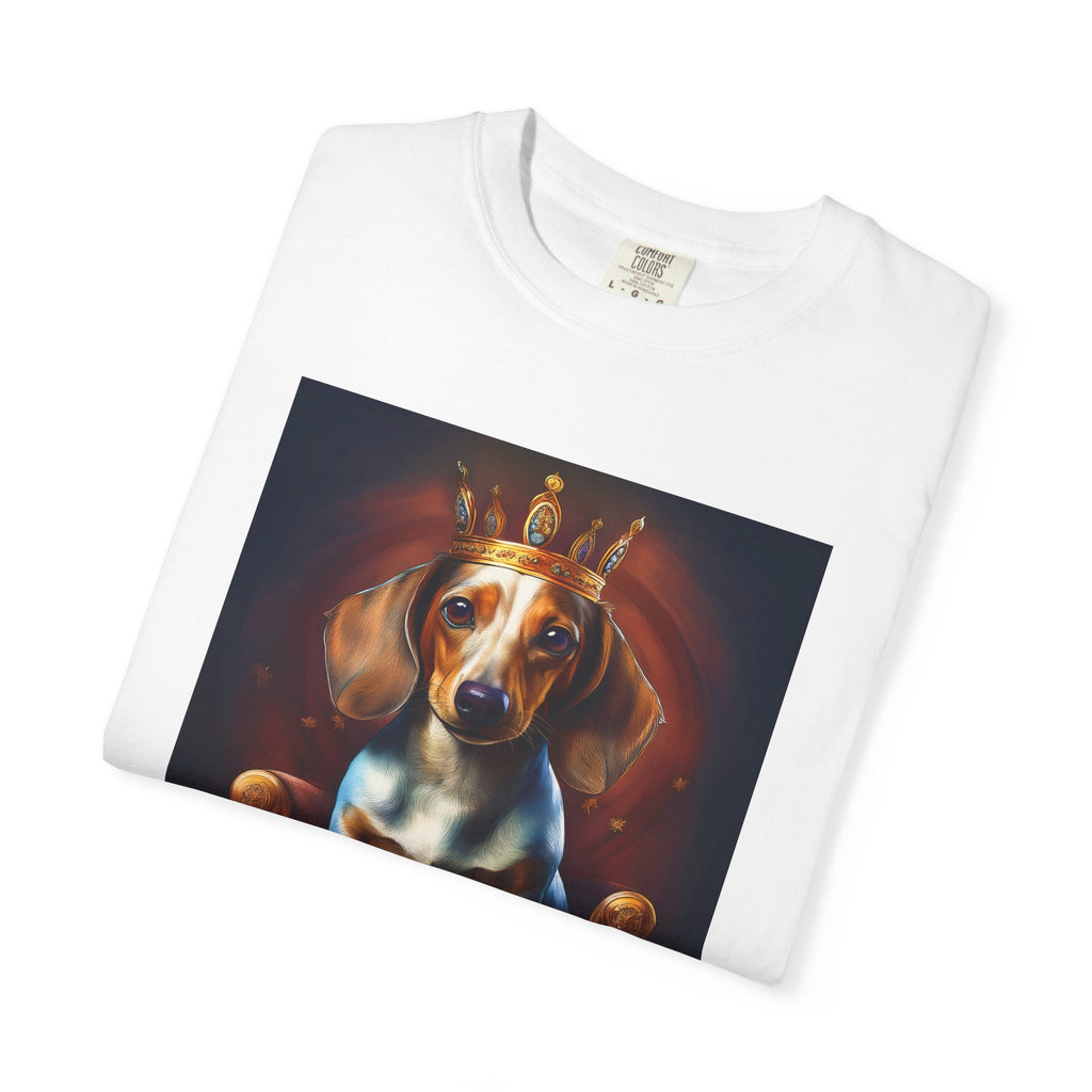 Dachshund Royal Unisex Garment-Dyed T-shirt