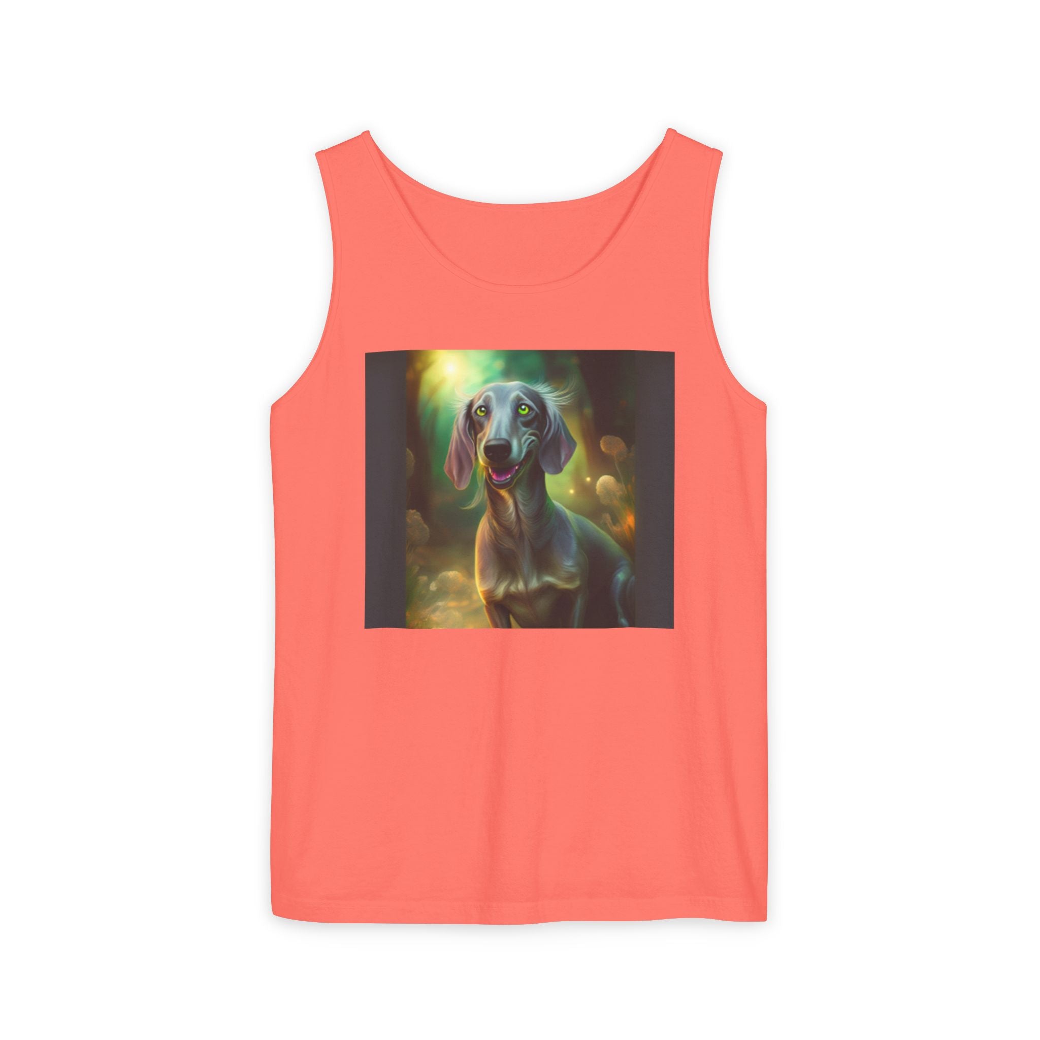 Silver Grey Dachshund Unisex Tank Top