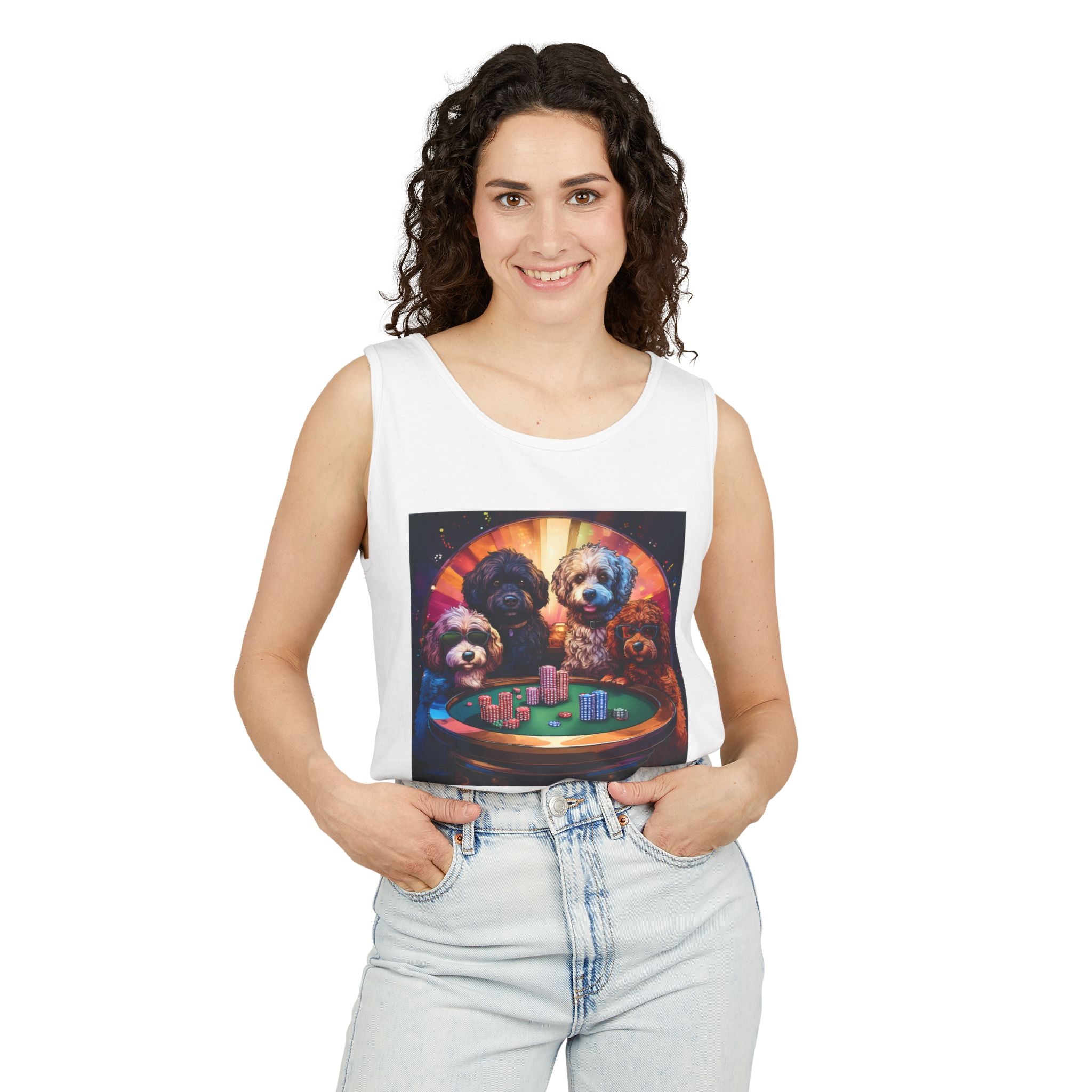 Doodle Poker Game Tank Top