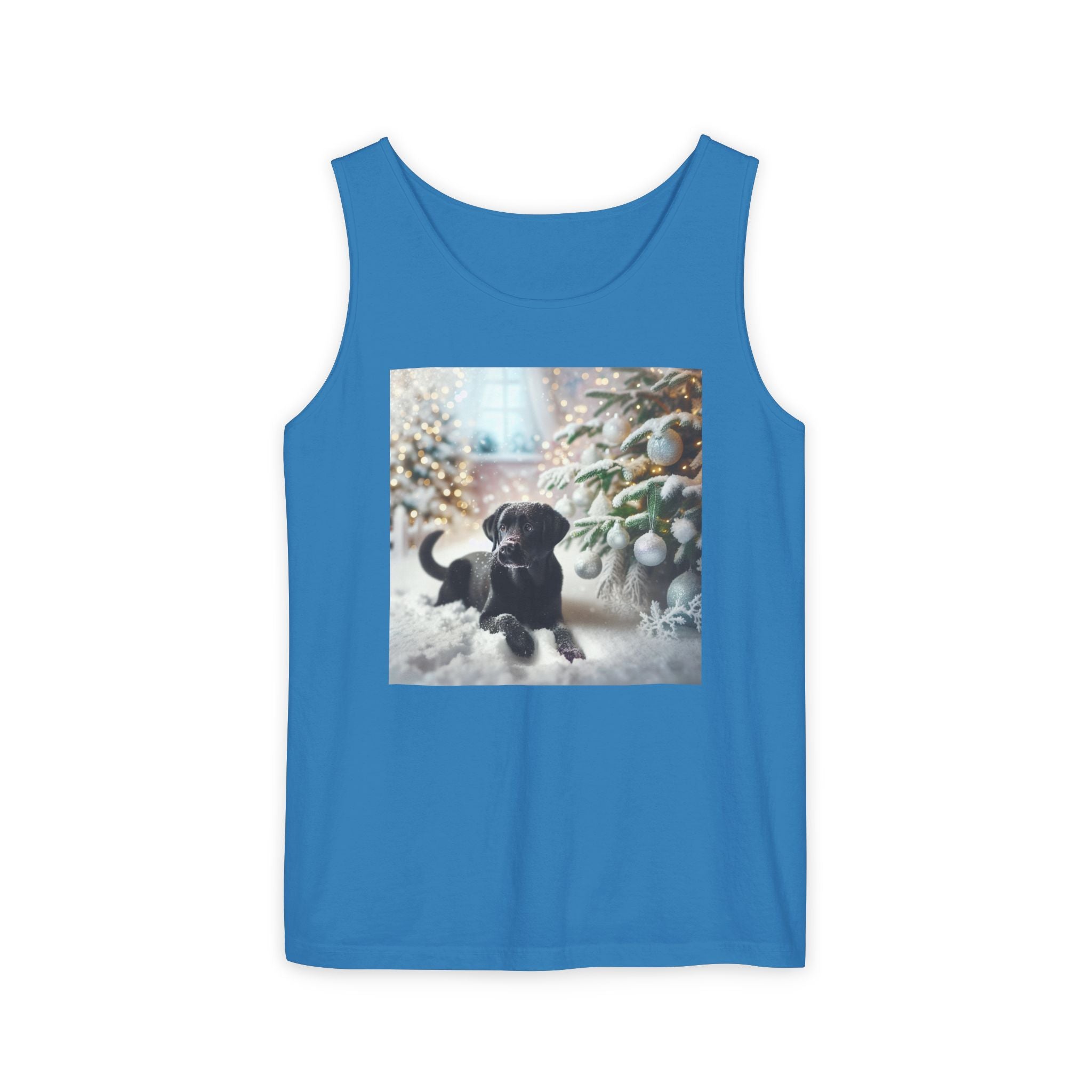 Black Lab Puppy Holiday Unisex Tank Top