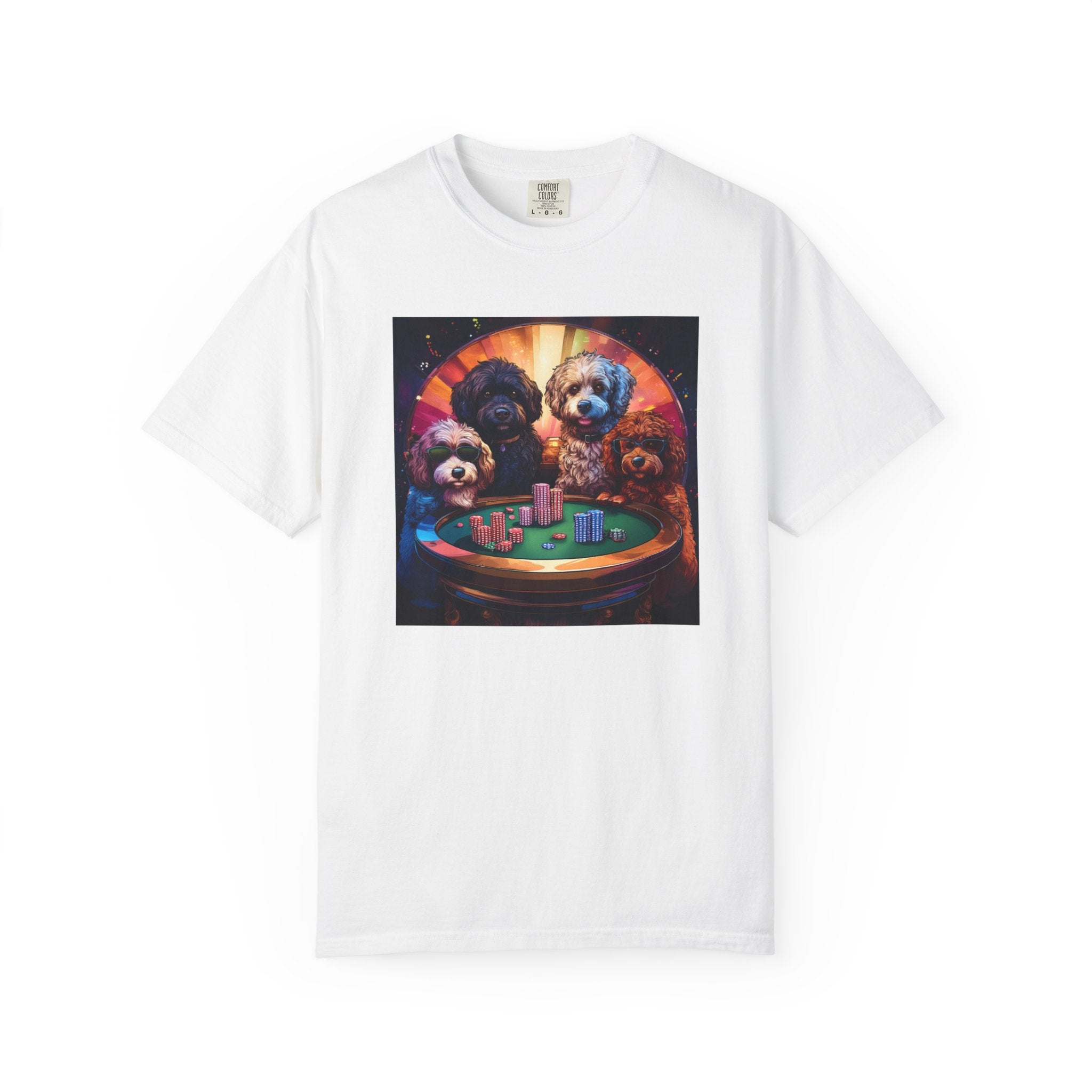 Doodle Poker Game Unisex Garment-Dyed T-shirt