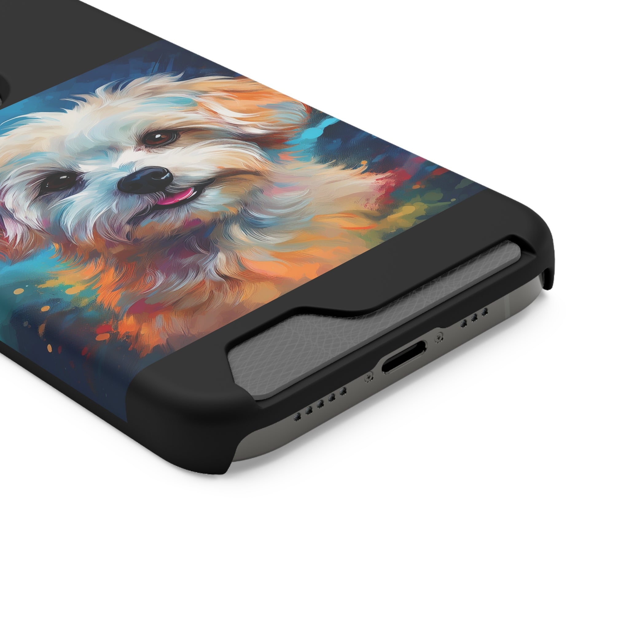 Maltese Phone Case with Card Holder