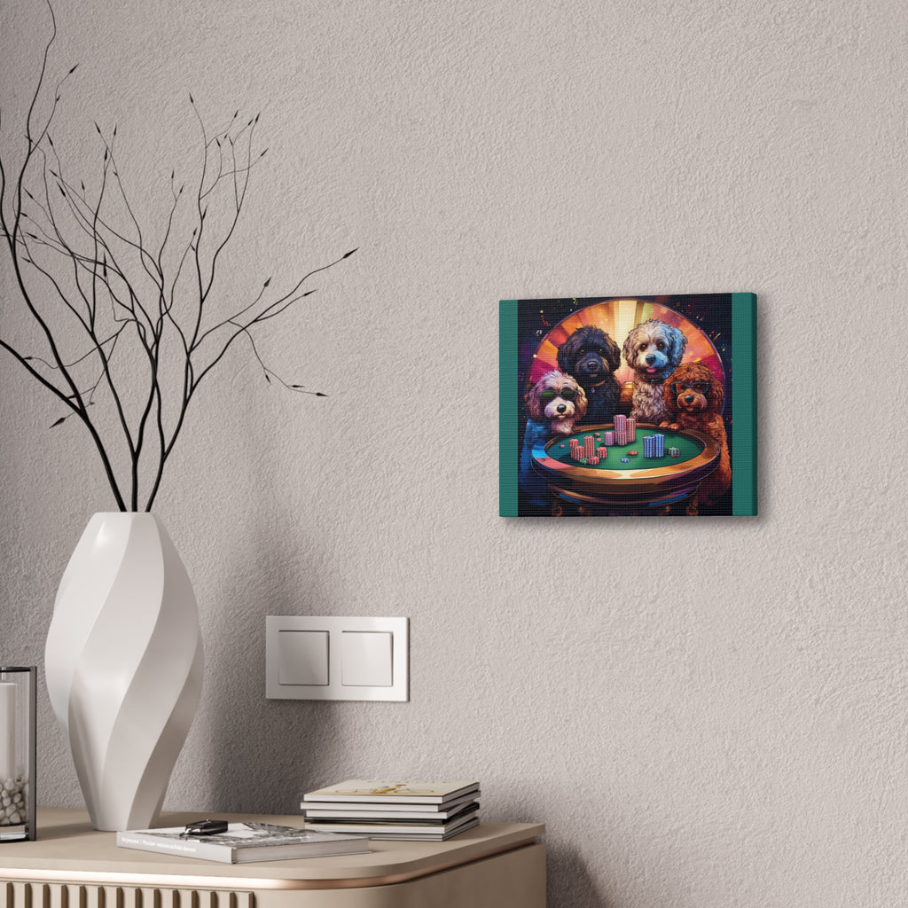 Doodle Poker Game Canvas Painting