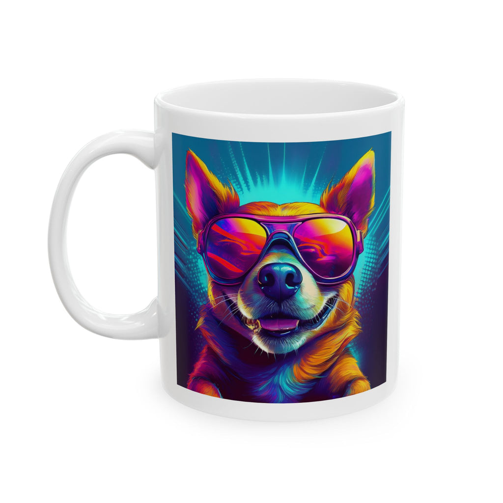 Chihuahua Cool Sunglasses Ceramic Mug, (11oz, 15oz)