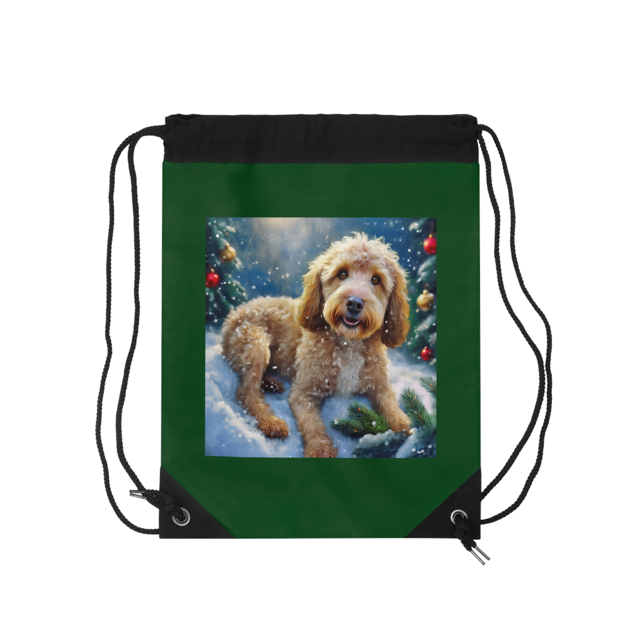 Doodle Holiday Drawstring Bag