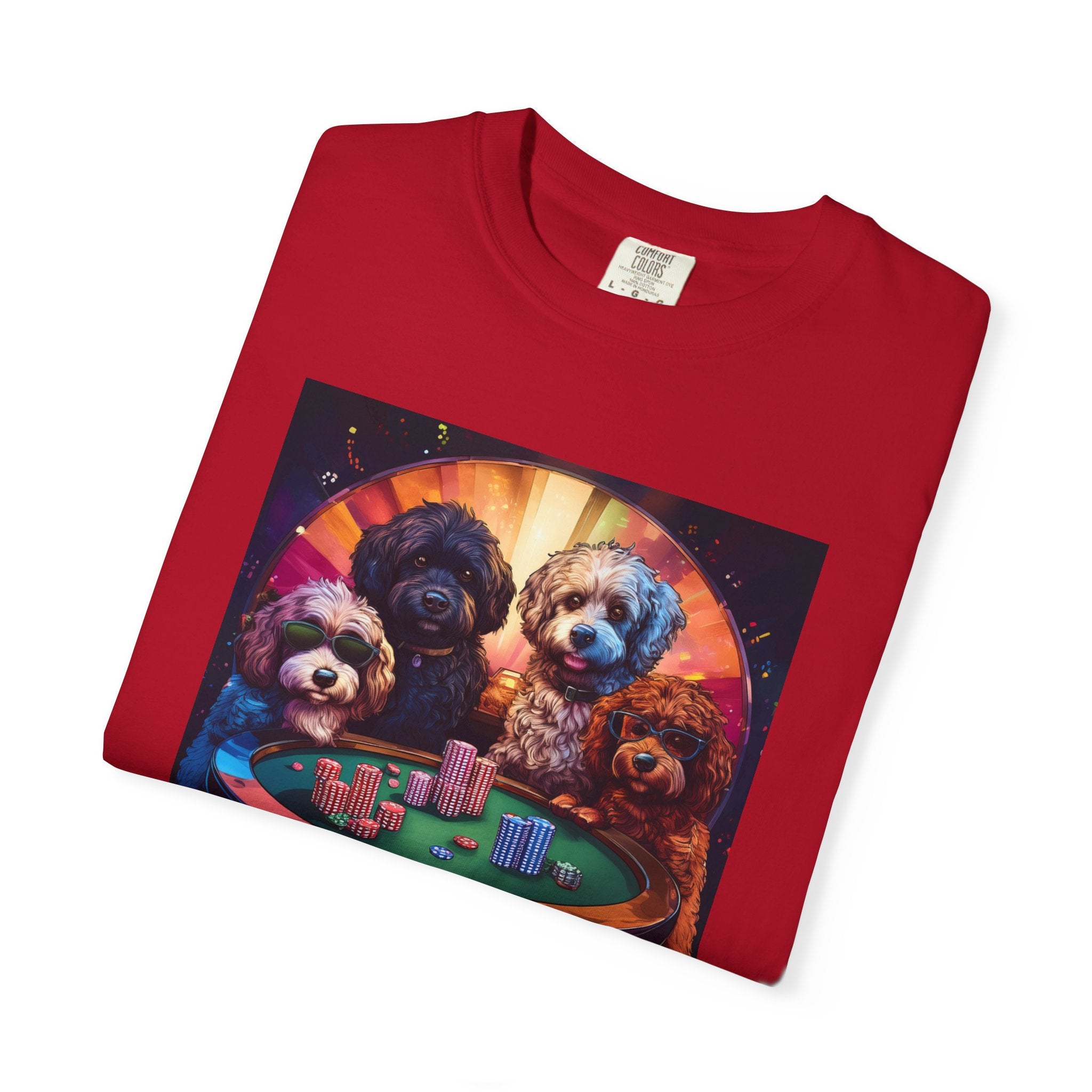 Doodle Poker Game Unisex Garment-Dyed T-shirt