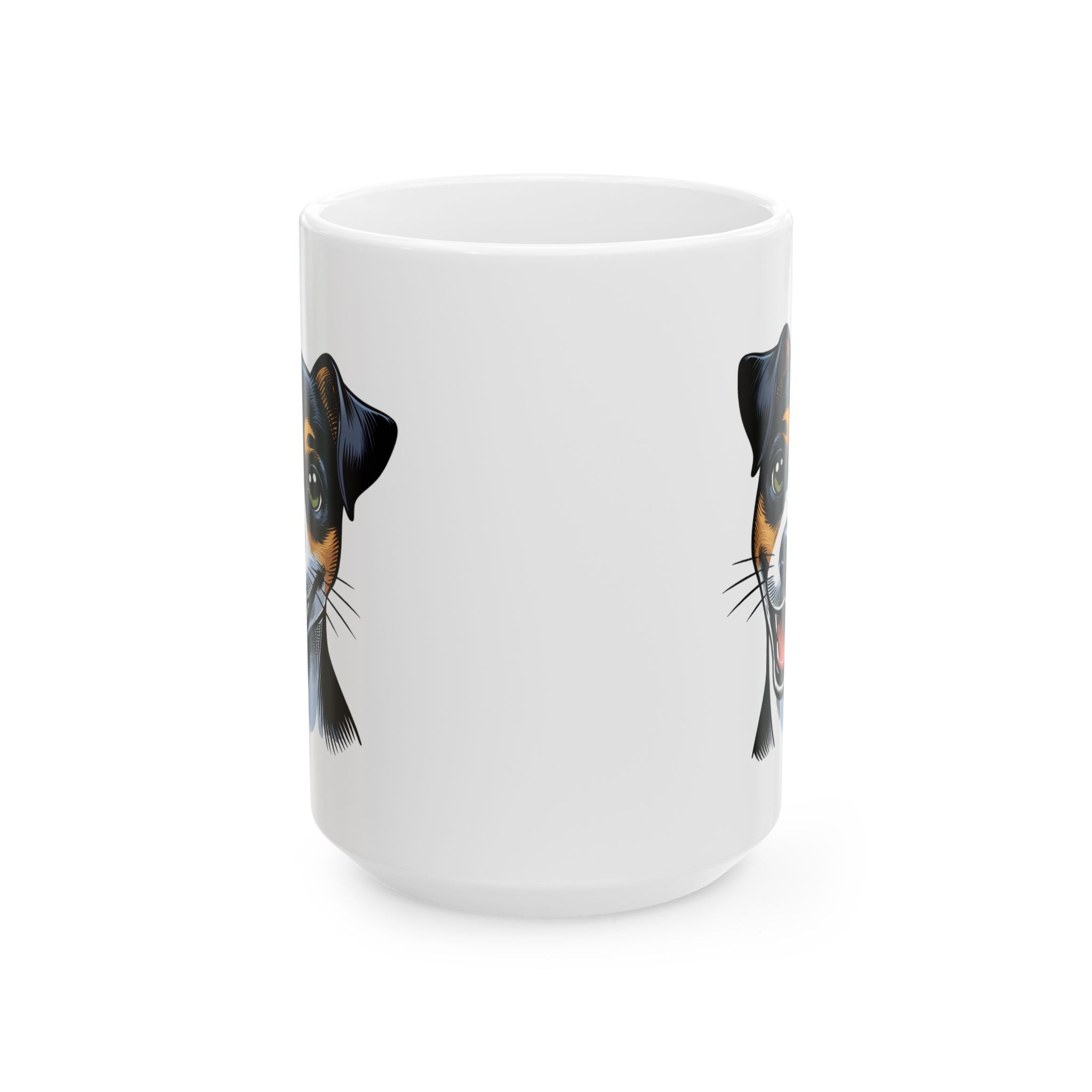 Jack Russel Ceramic Mug, (11oz, 15oz)