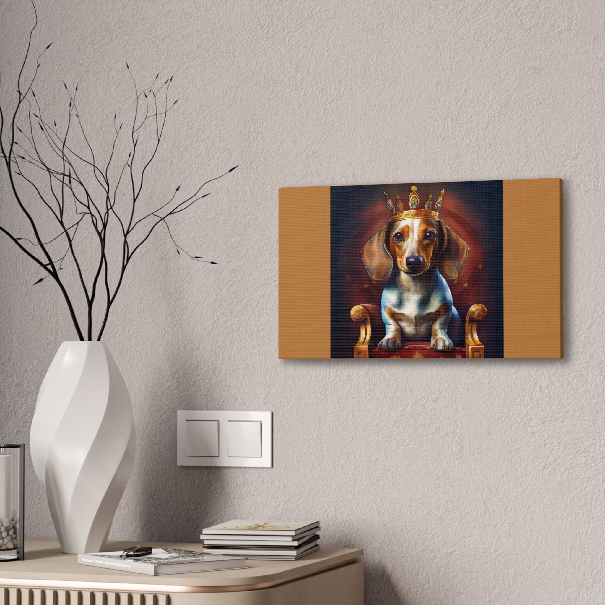 Dachshund Royal Canvas Painting