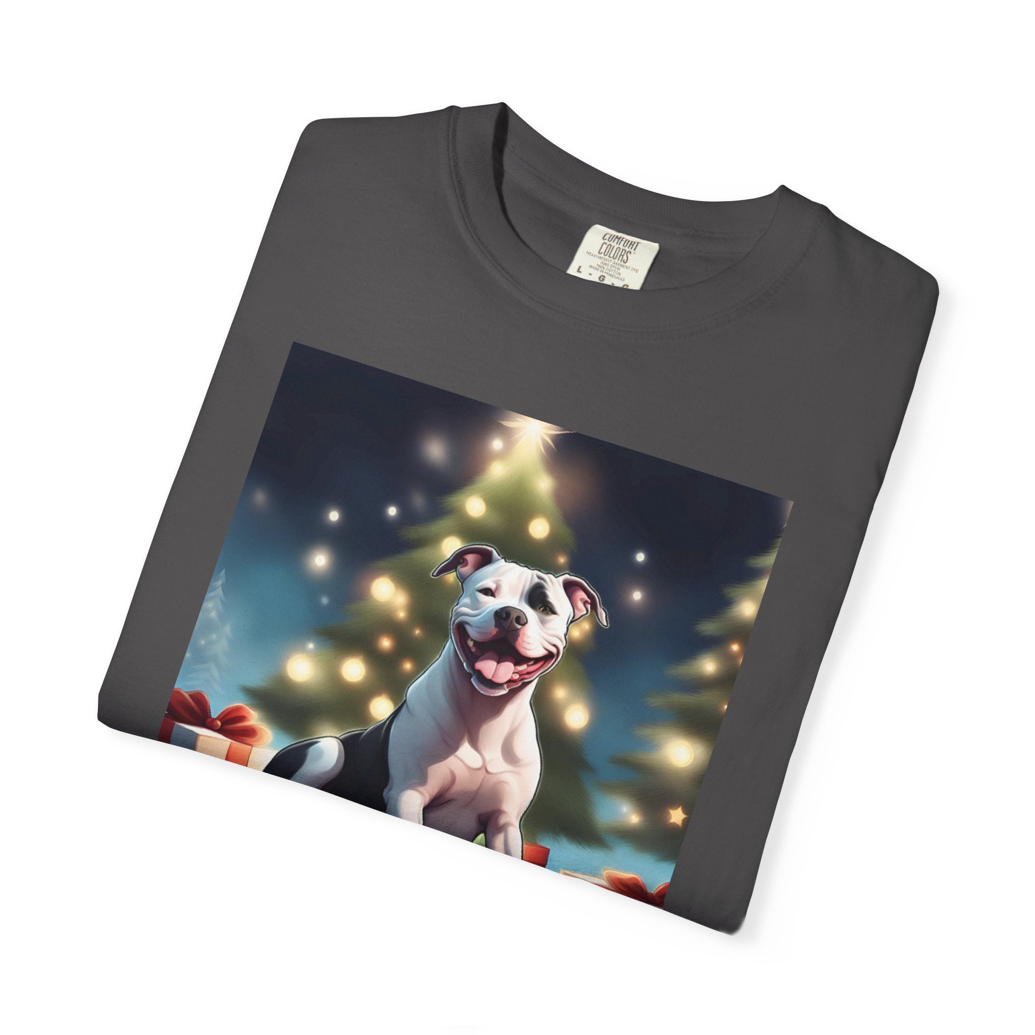 Pit Bull Holiday Unisex Garment-Dyed T-shirt
