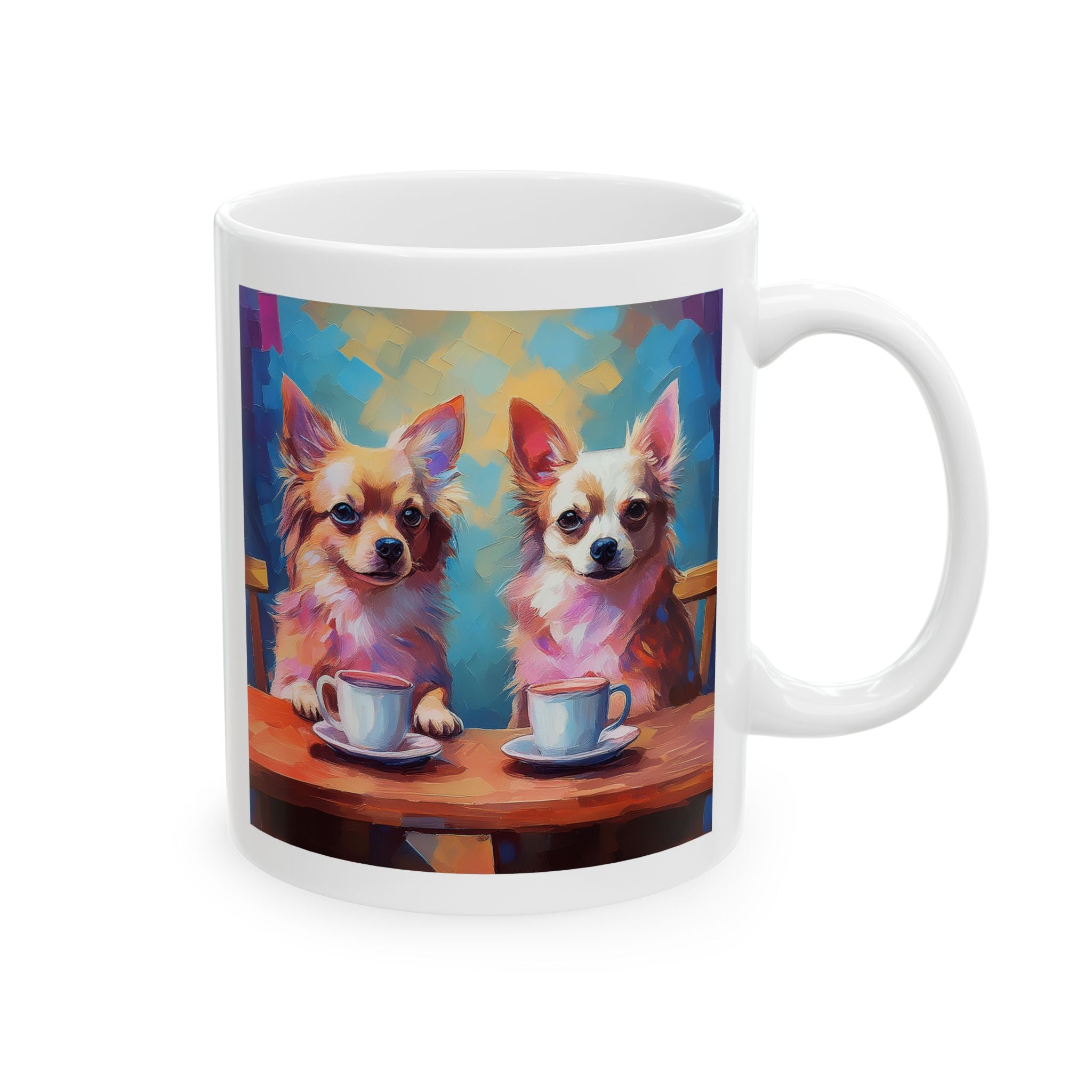 Cafe con Chihuahua Ceramic Mug, (11oz, 15oz)
