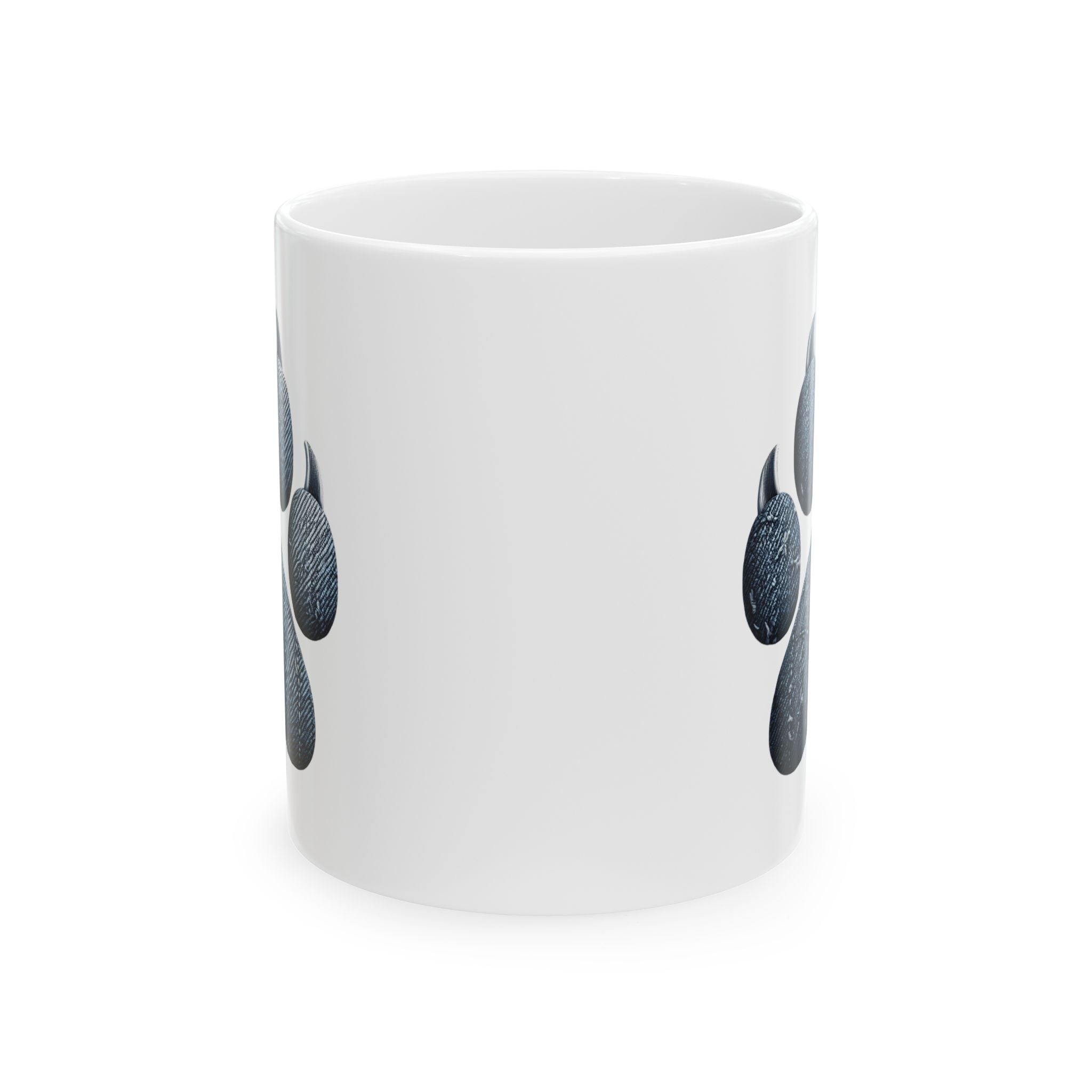 Denim Paw Ceramic Mug, (11oz, 15oz)