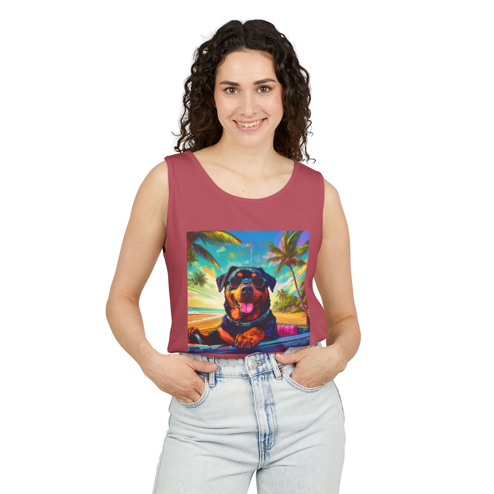 Rottweiler Beach Drive Tank Top