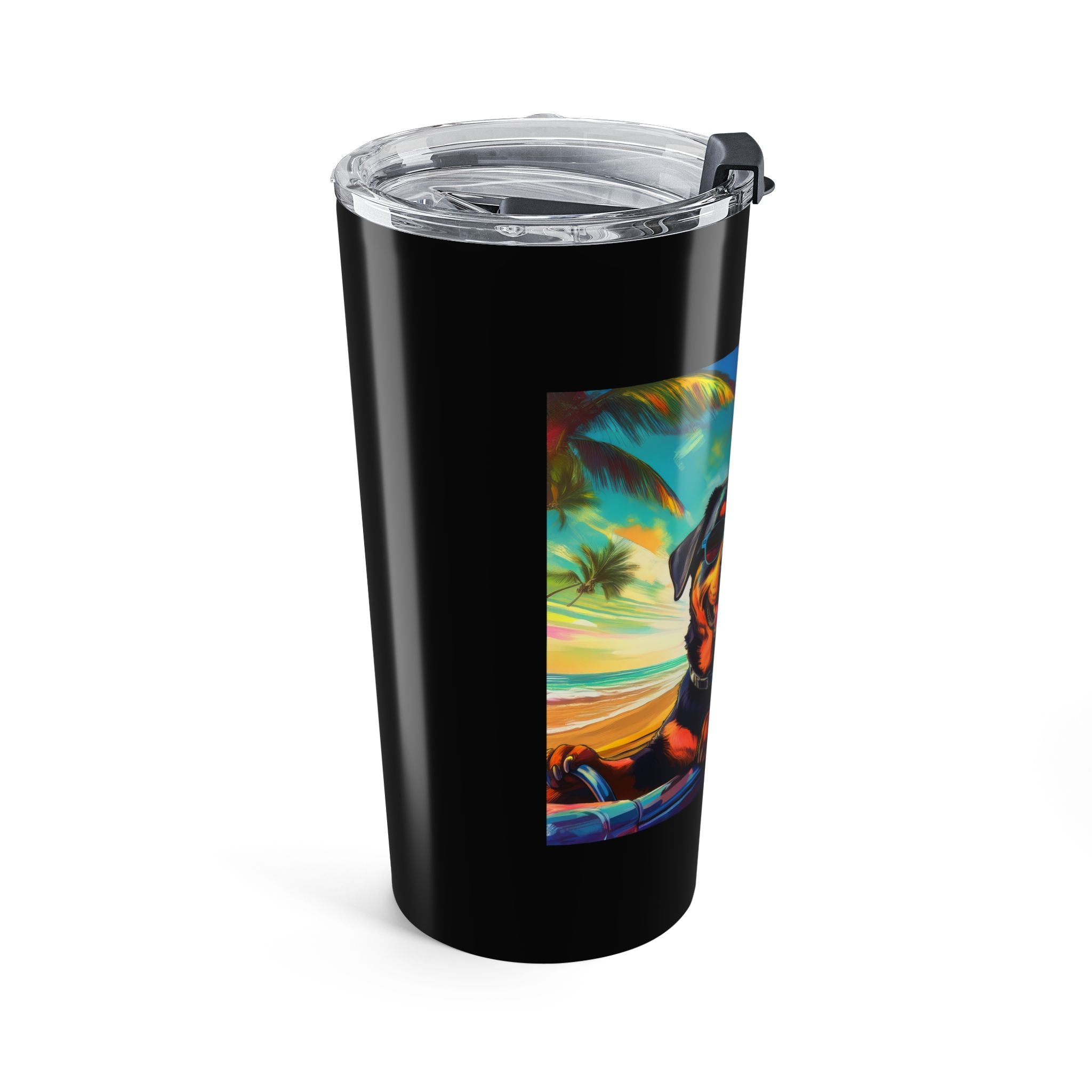 Rottweiler Beach Drive Tumbler 20oz