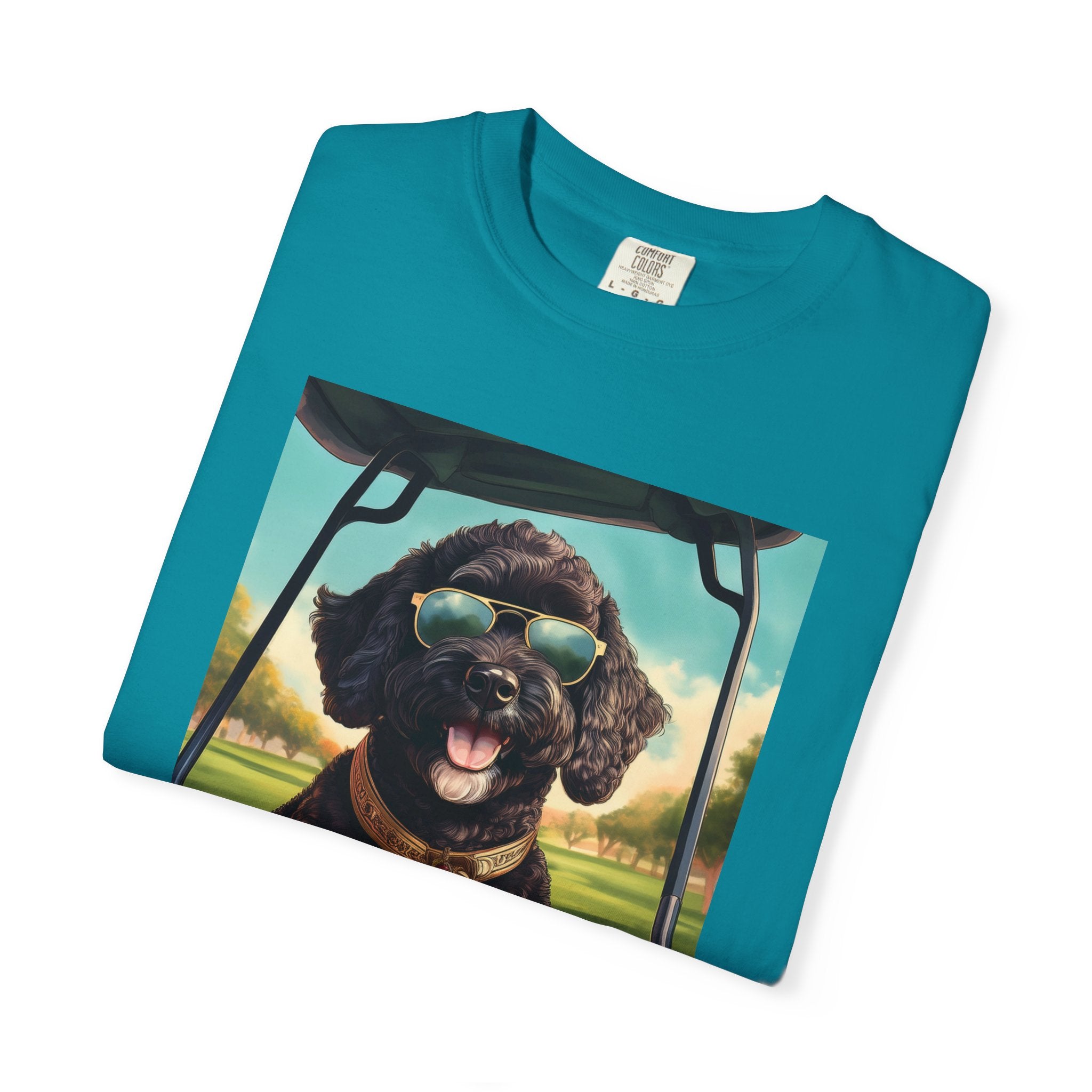 Doodle Golf Cart Unisex Garment-Dyed T-shirt