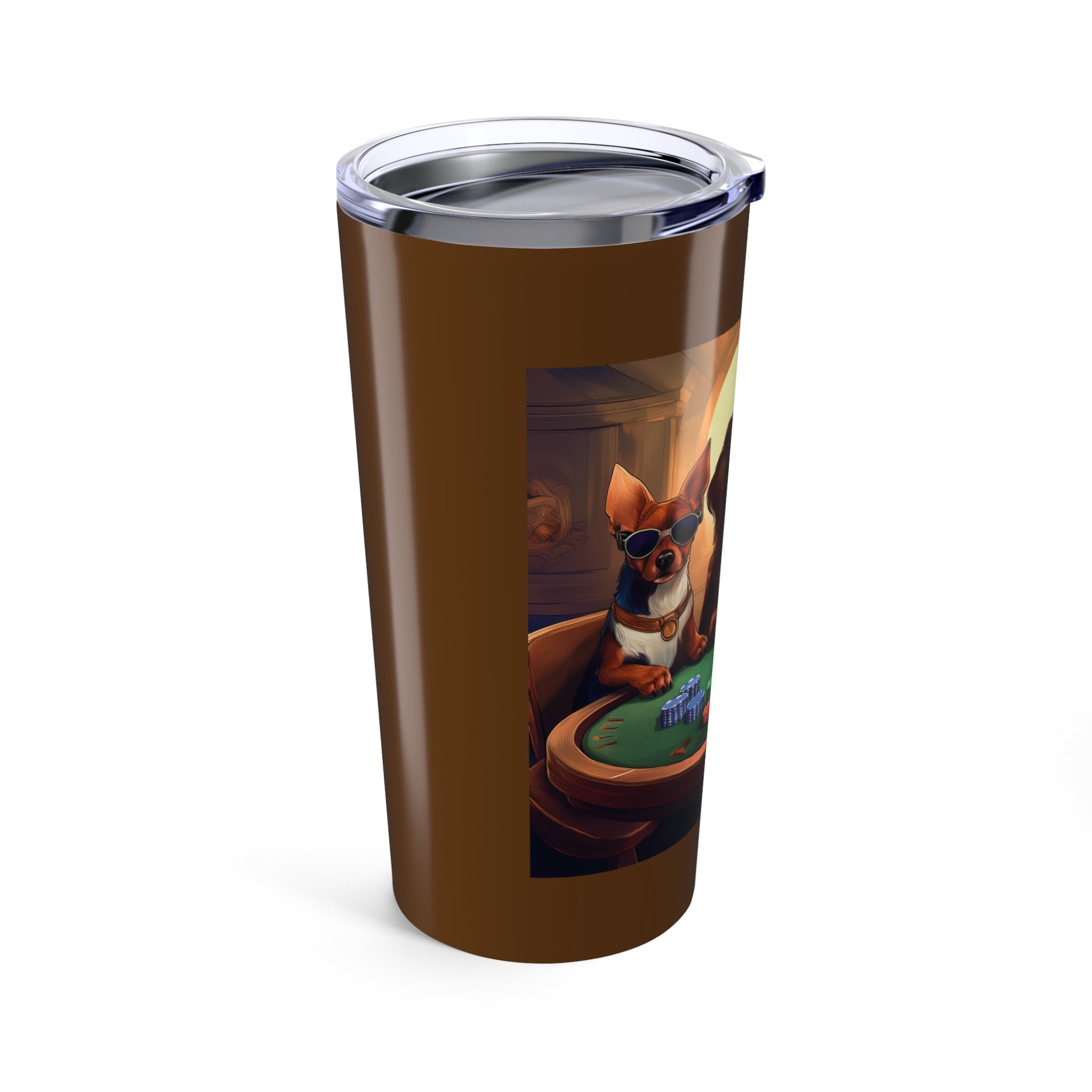 Puppy Poker Tumbler 20oz