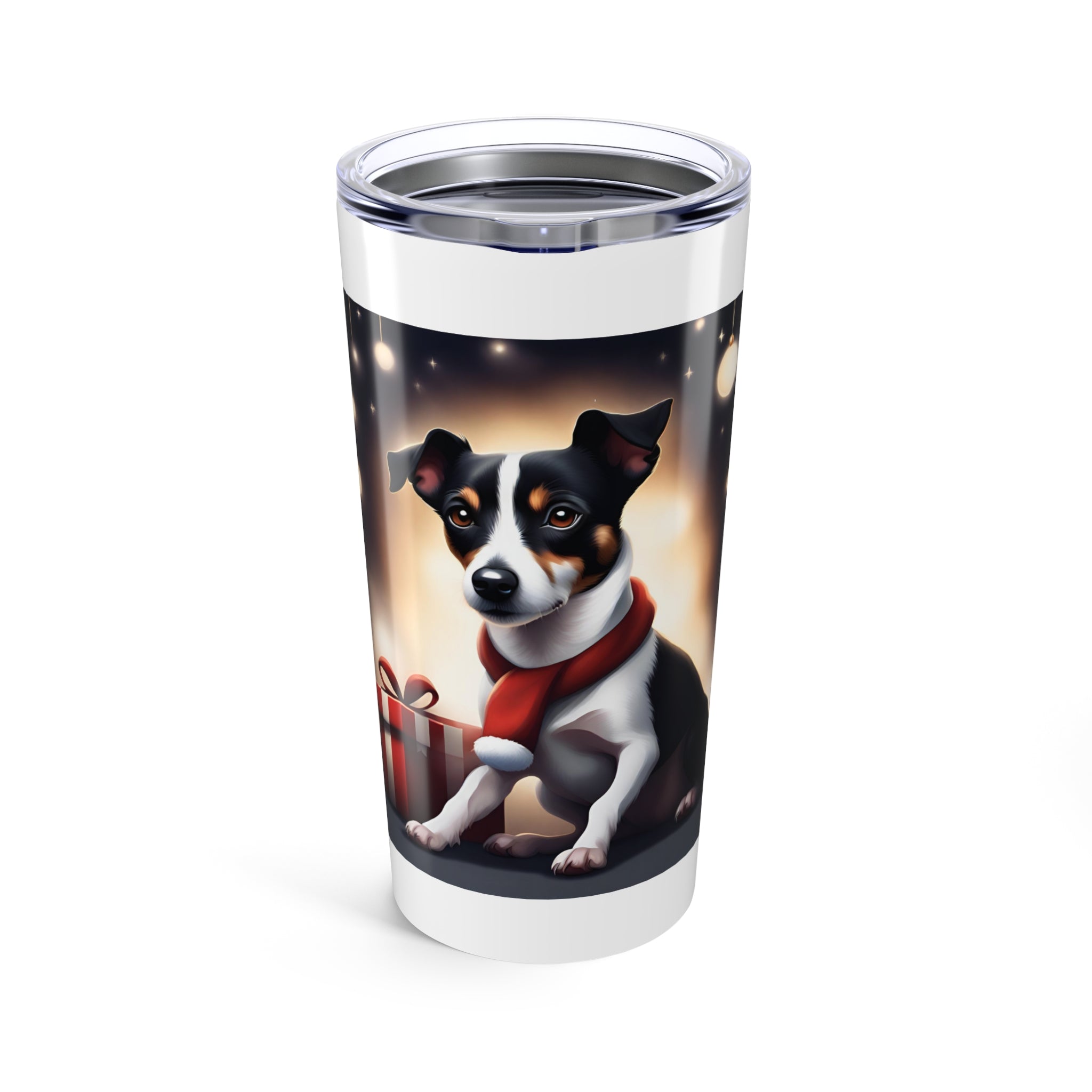 Jack Russel Holiday Tumbler 20oz