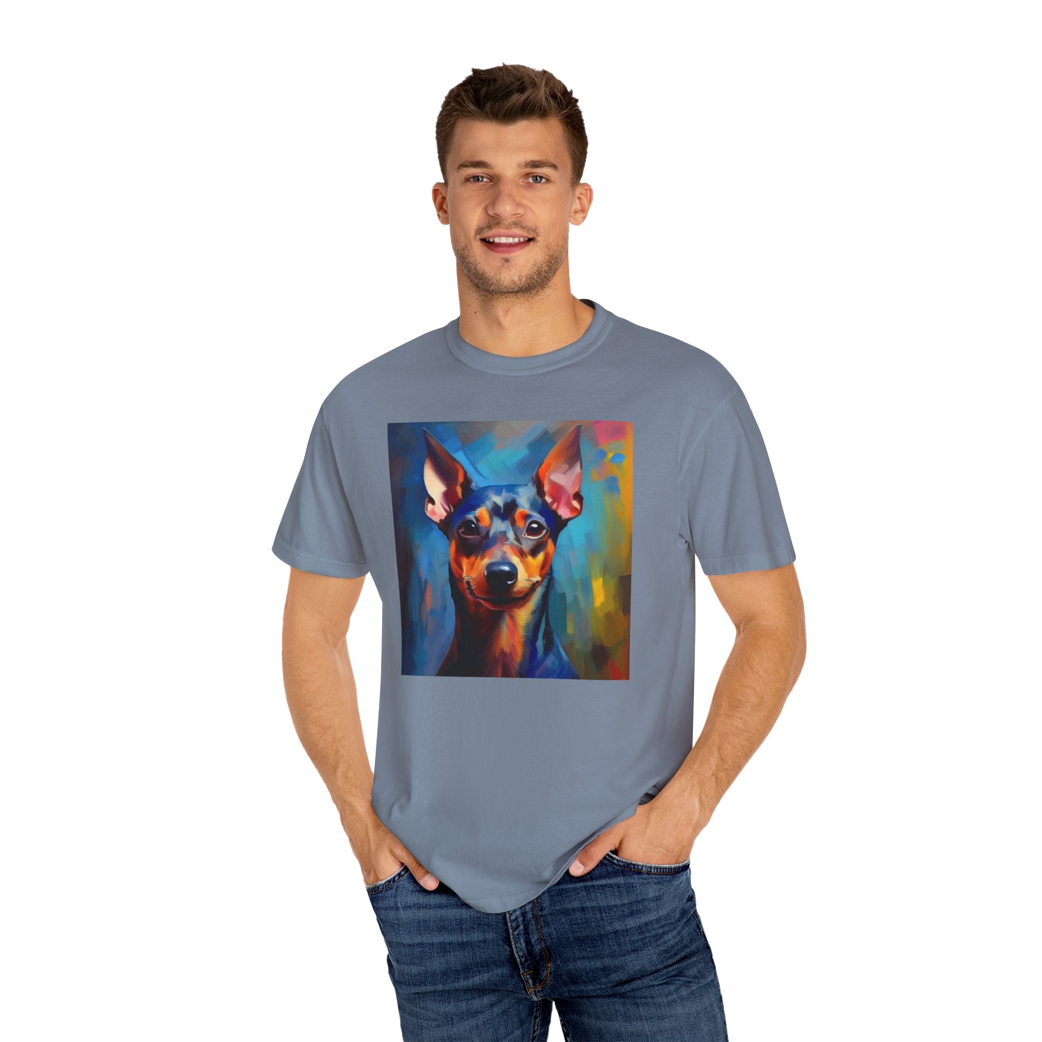Miniature Pinscher Unisex Garment-Dyed T-shirt