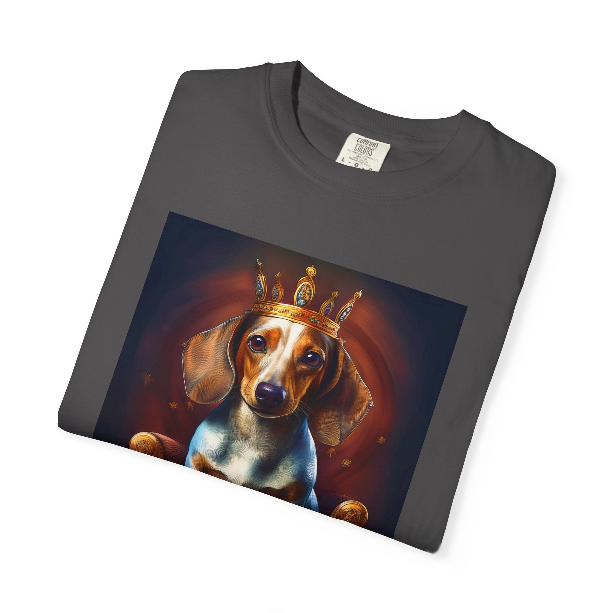 Dachshund Royal Unisex Garment-Dyed T-shirt