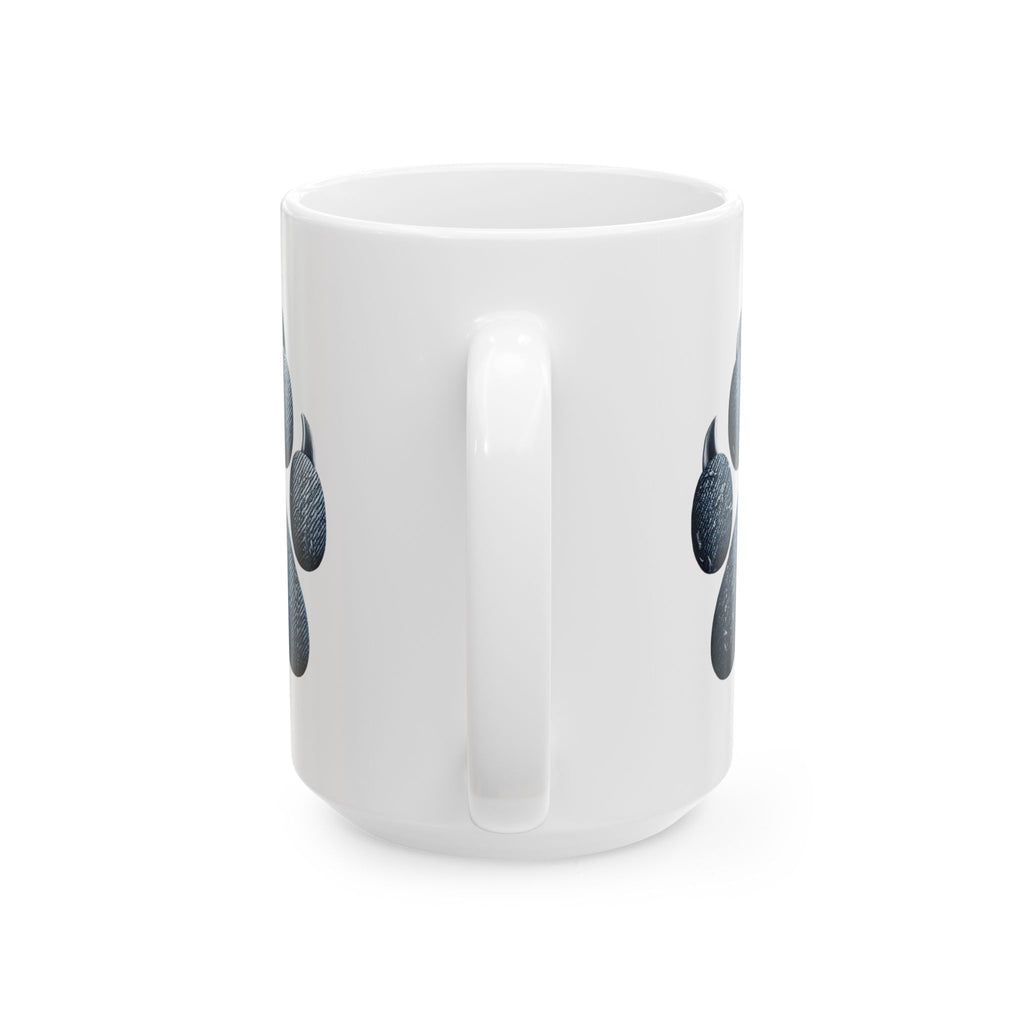 Denim Paw Ceramic Mug, (11oz, 15oz)