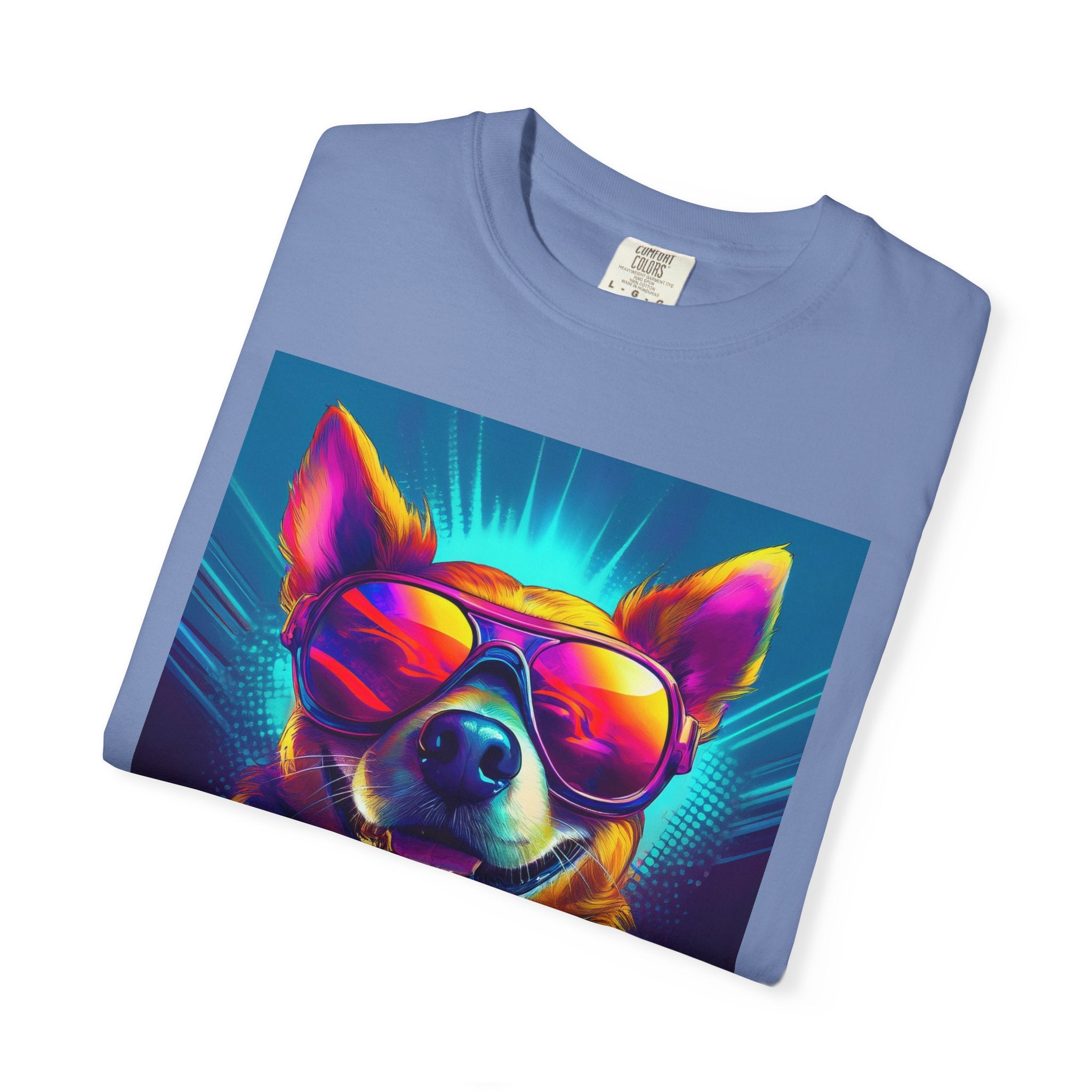Chihuahua Cool Sunglasses Unisex Garment-Dyed T-shirt