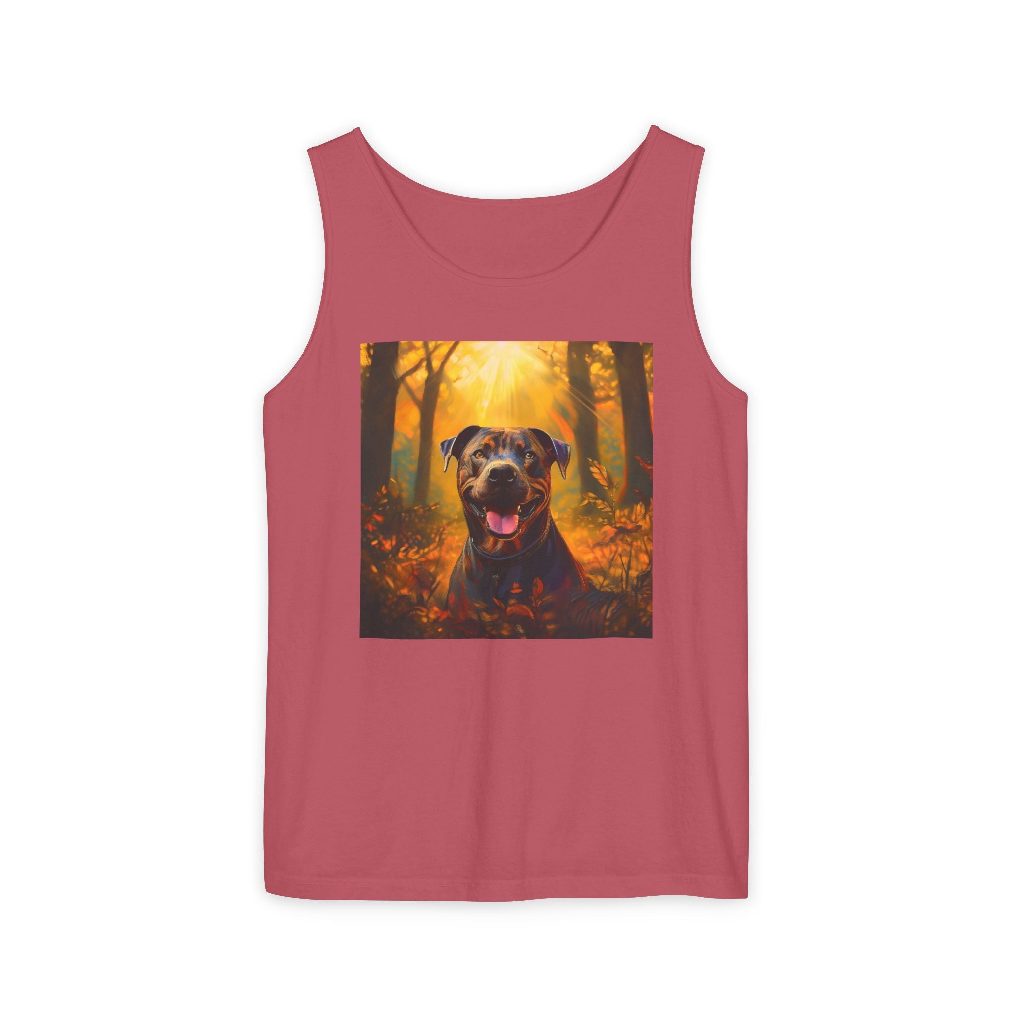 Pit Bull Brindle Autumn Unisex Tank Top