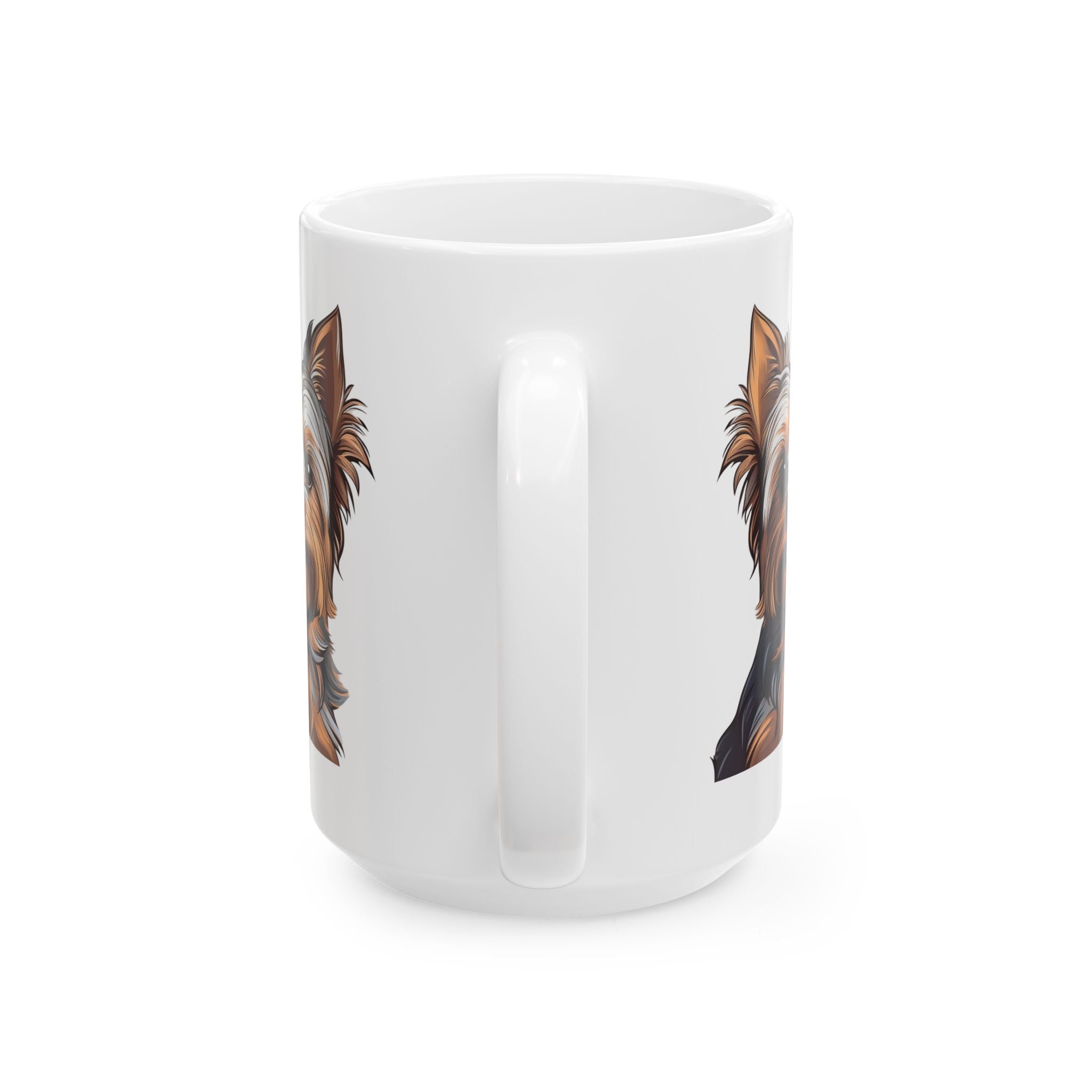 Yorkie Ceramic Mug, (11oz, 15oz)