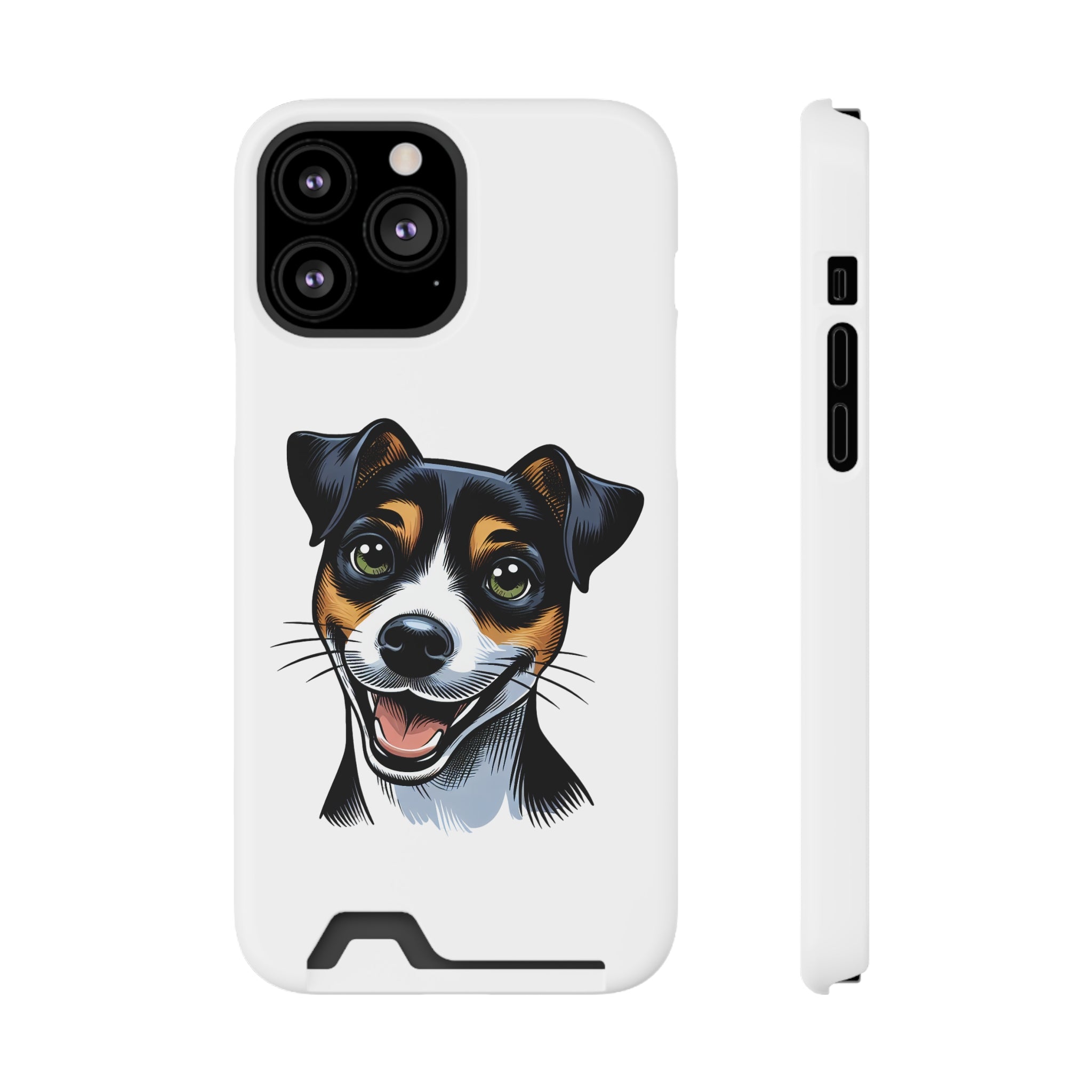 Jack Russel Phone Case with Card Holder