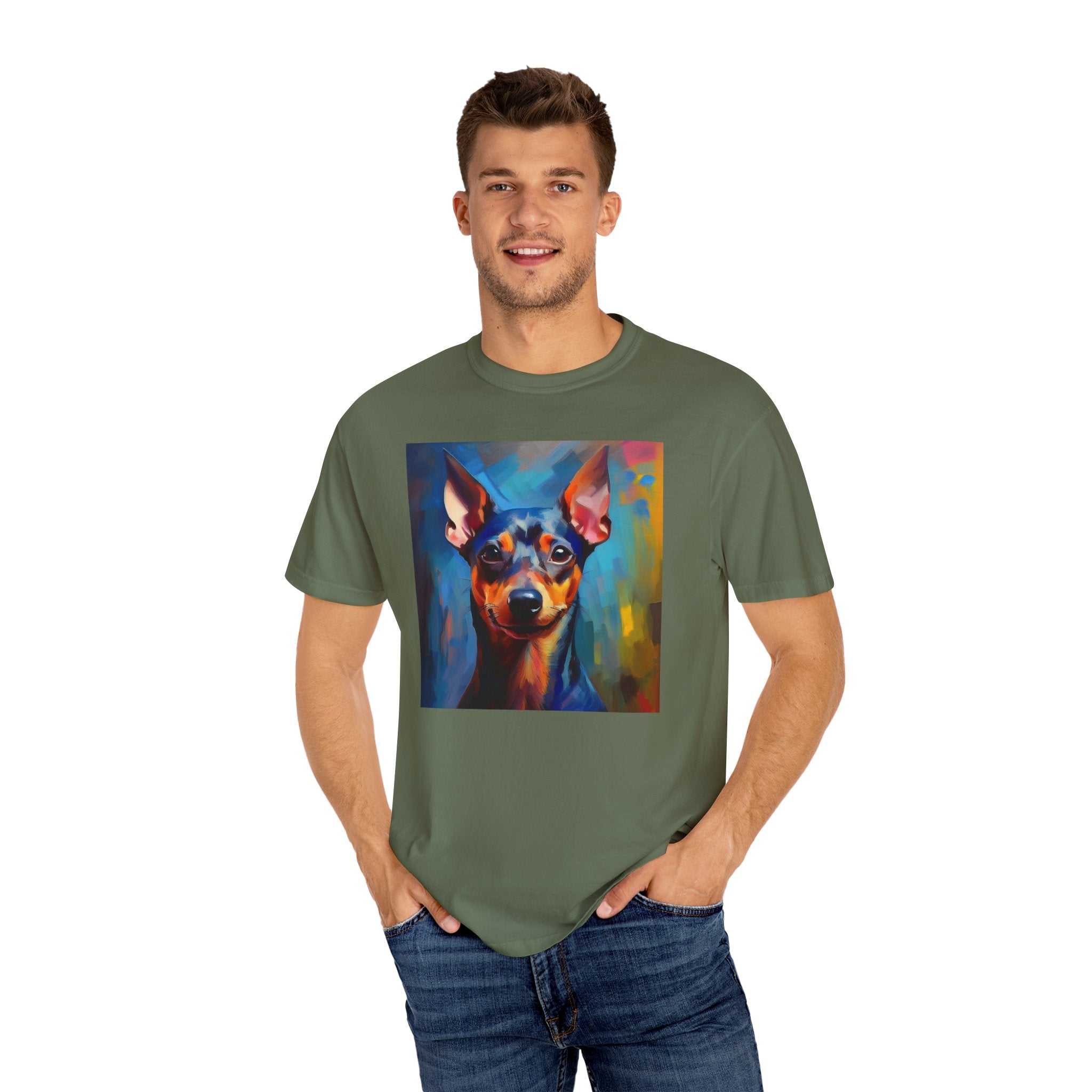 Miniature Pinscher Unisex Garment-Dyed T-shirt