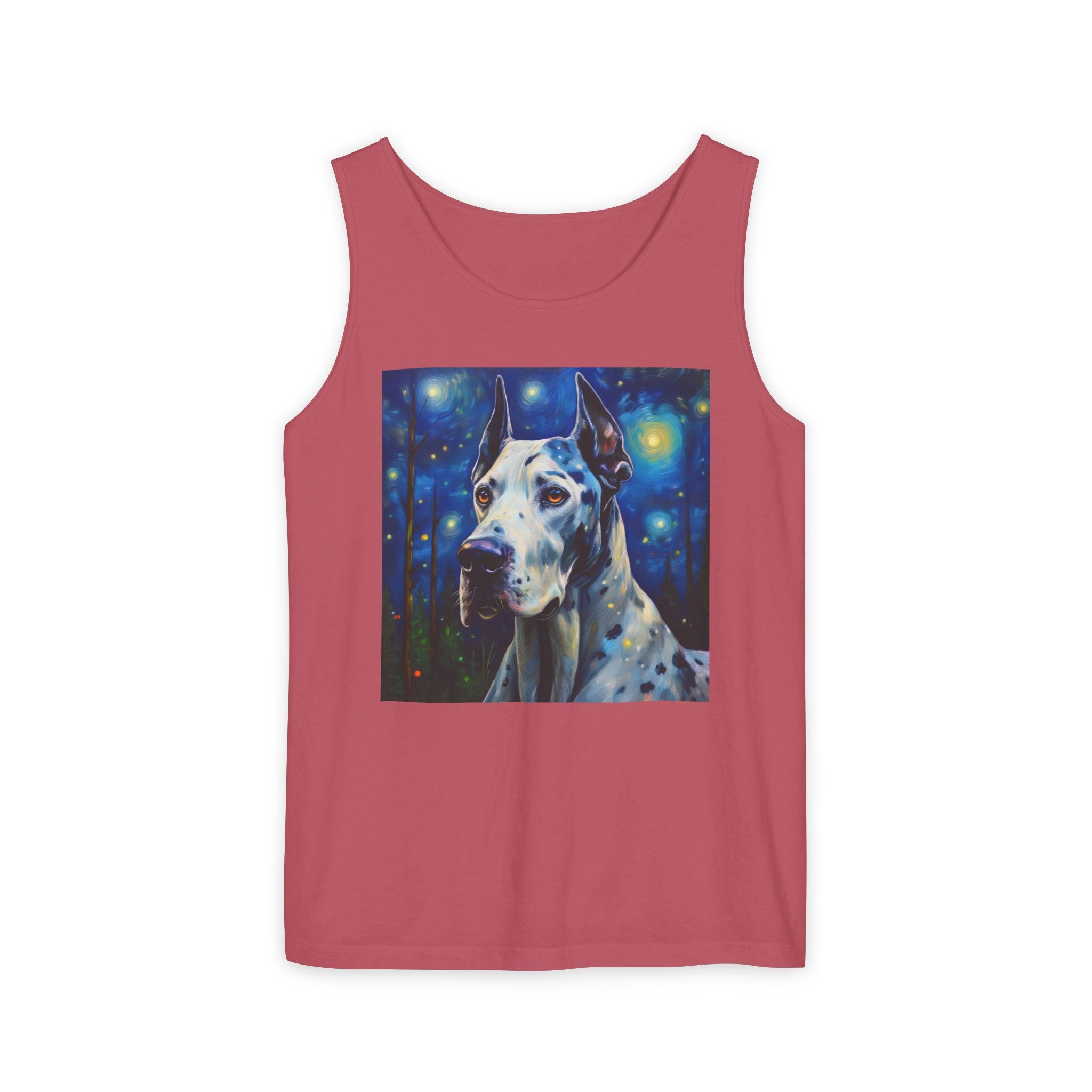 Great Dane Stary Night Unisex Tank Top
