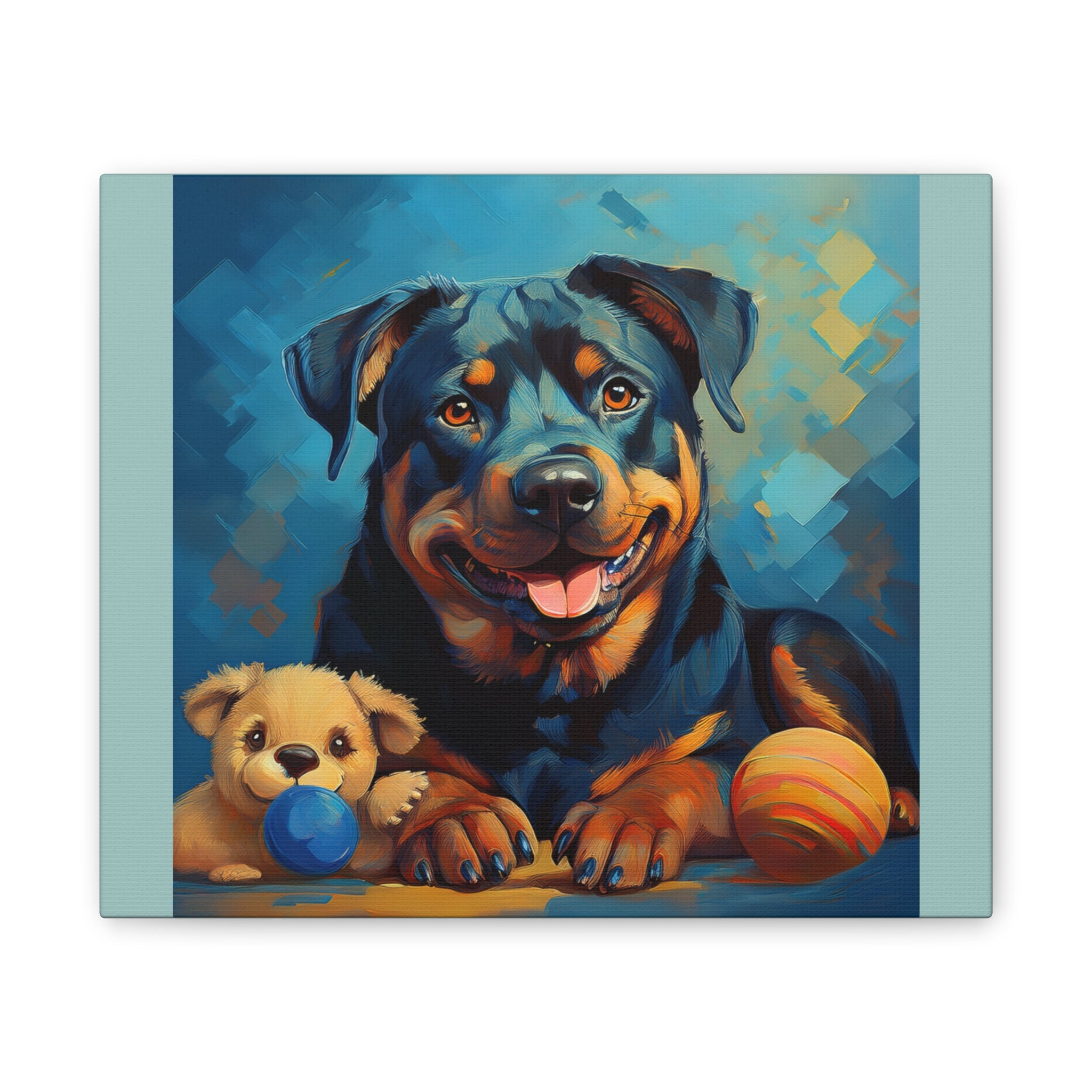 Rottweiler Canvas Painting