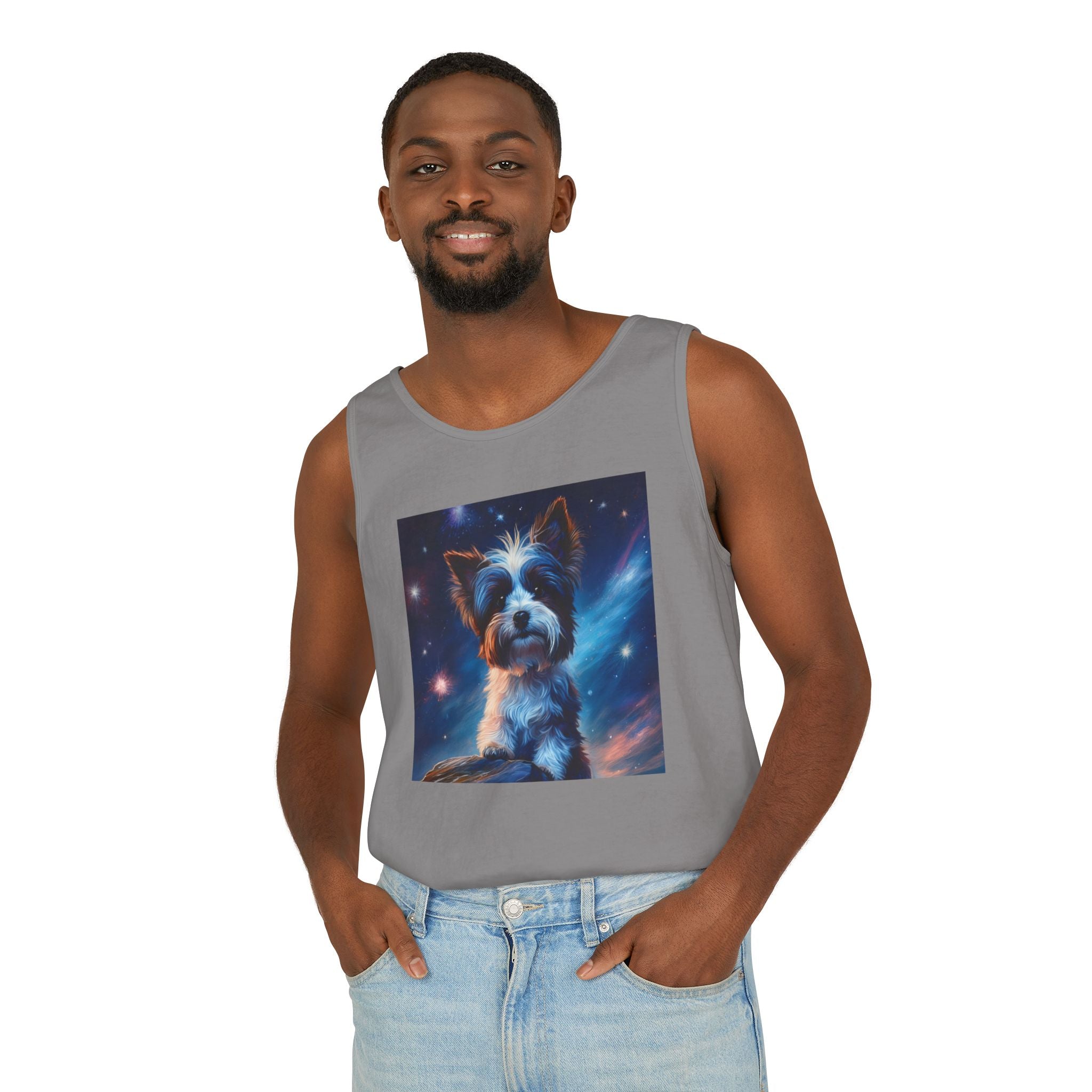 Biewer Terrier Stary Night Unisex Tank Top