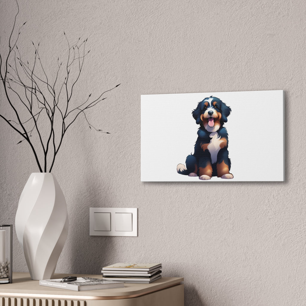 Bernedoodle Canvas Stretched, 0.75"
