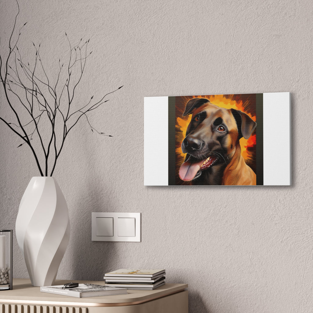 Belgian Malinois Shepherd Canvas Stretched, 0.75"