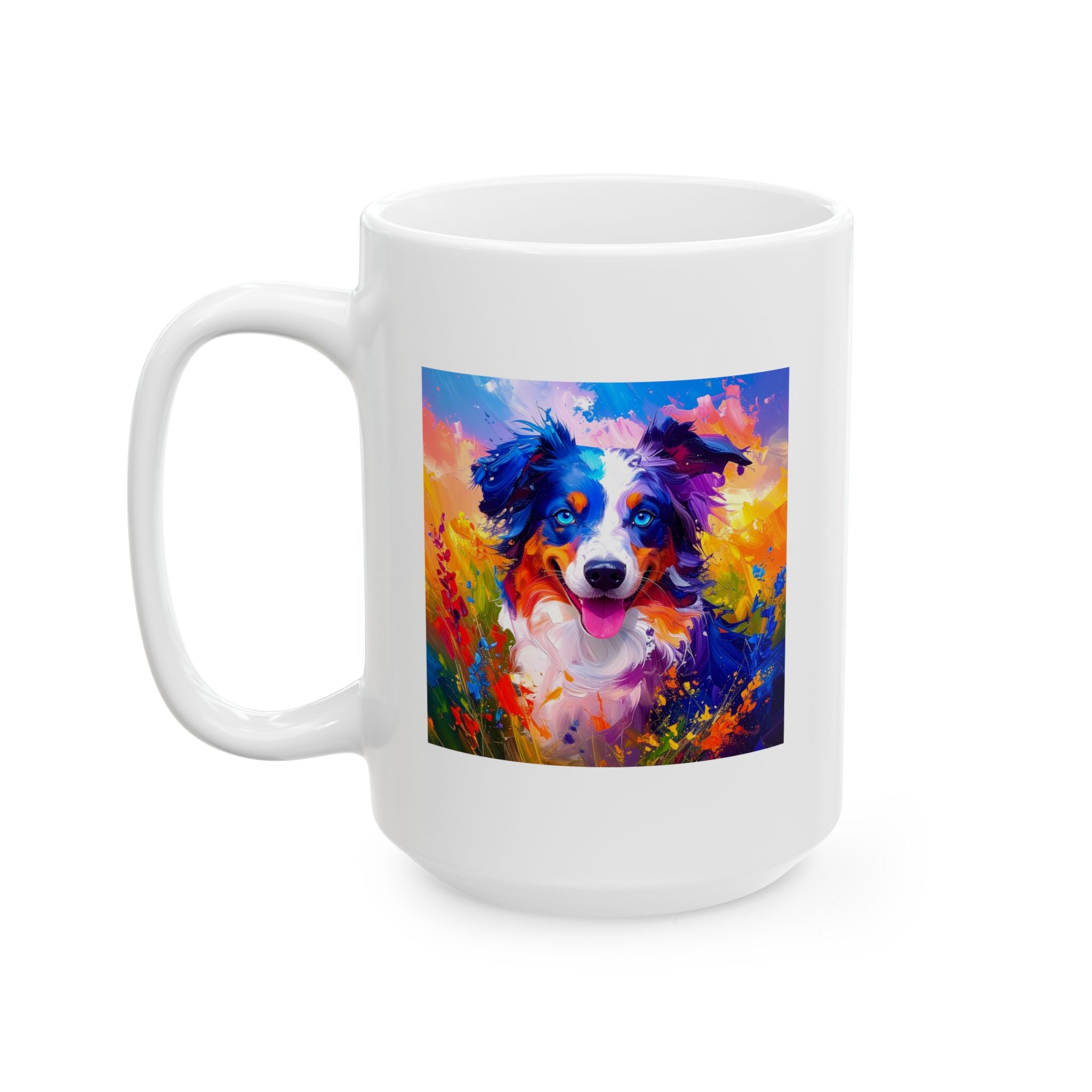 Aussie Shepherd Ceramic Mug, (11oz, 15oz)
